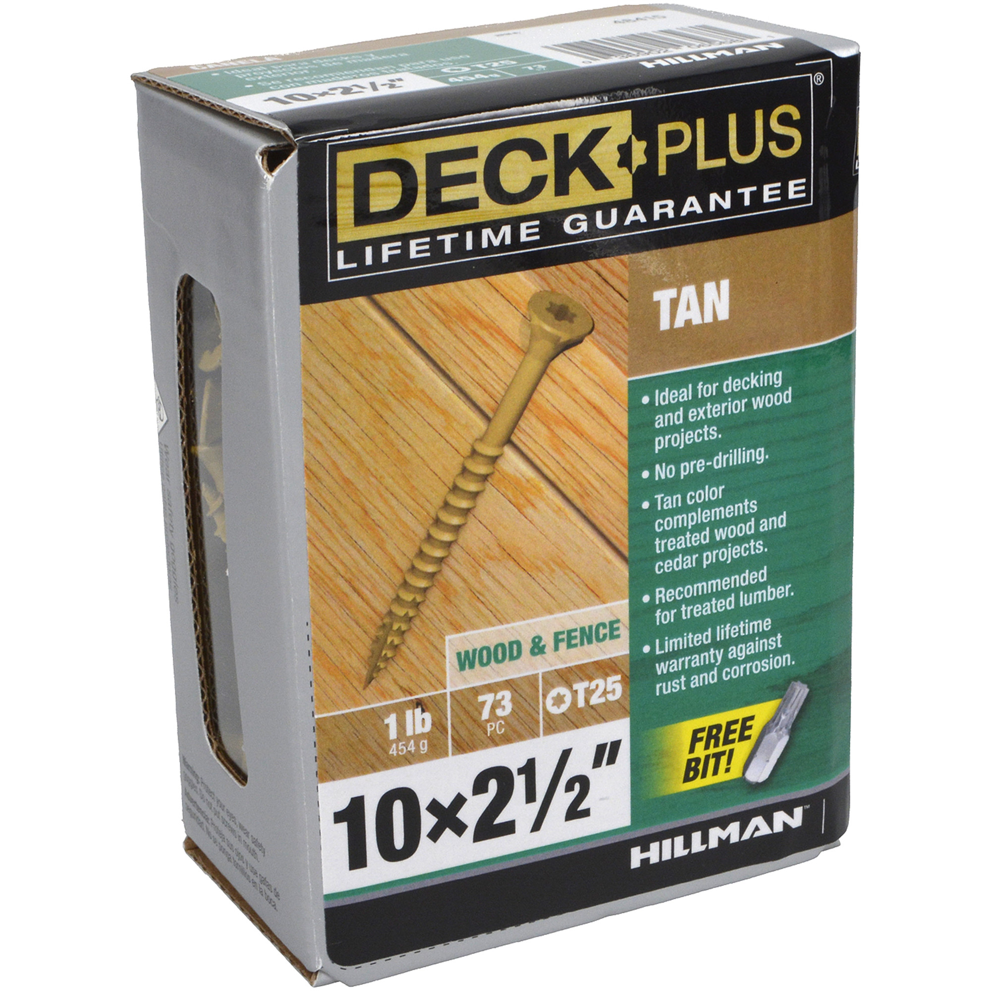Deck Plus Tan Deck Screws (#10 x 2-1/2 in.)