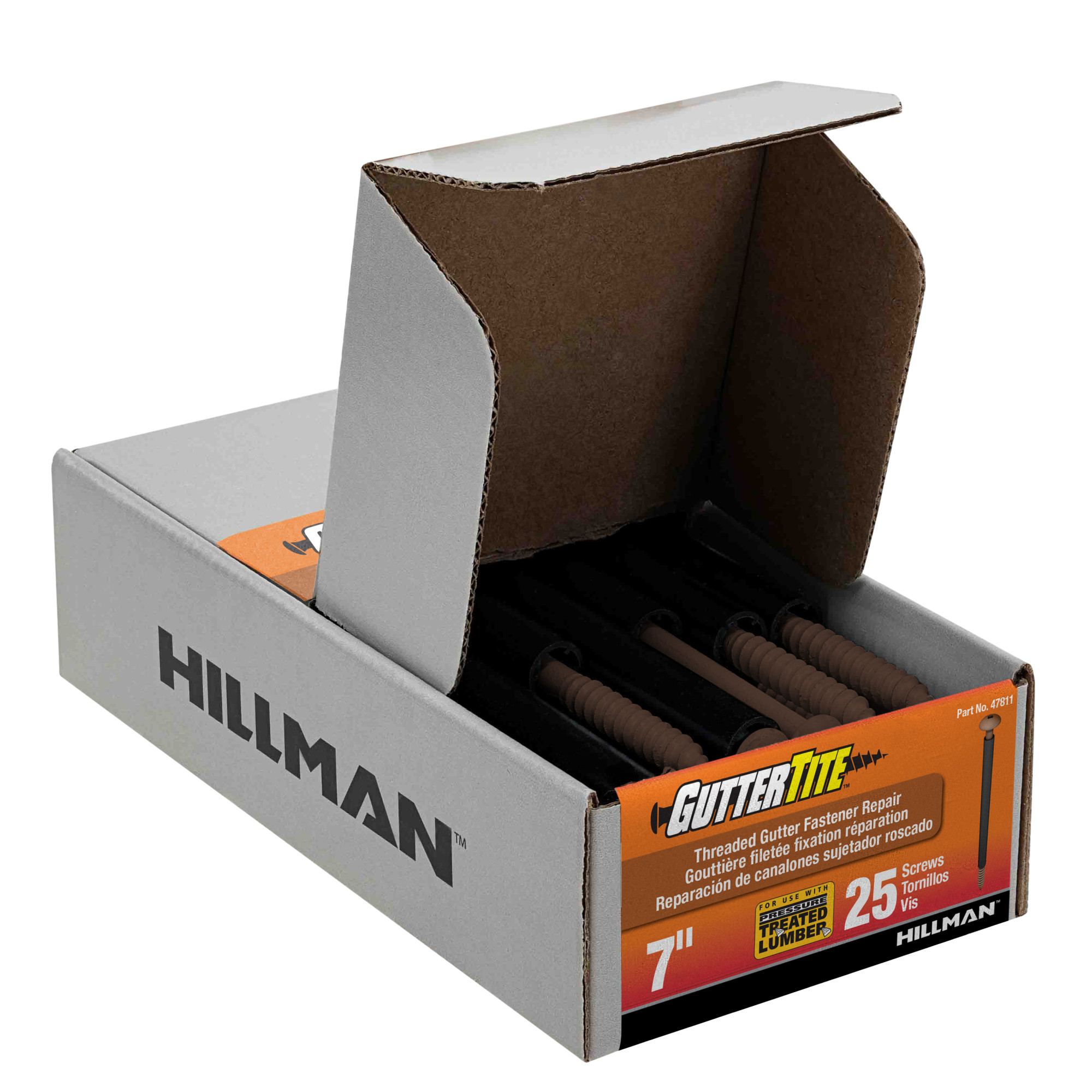 Project Center Brown Gutter-Tite Screws (5/16 in. x 7 in.) - 25 pc