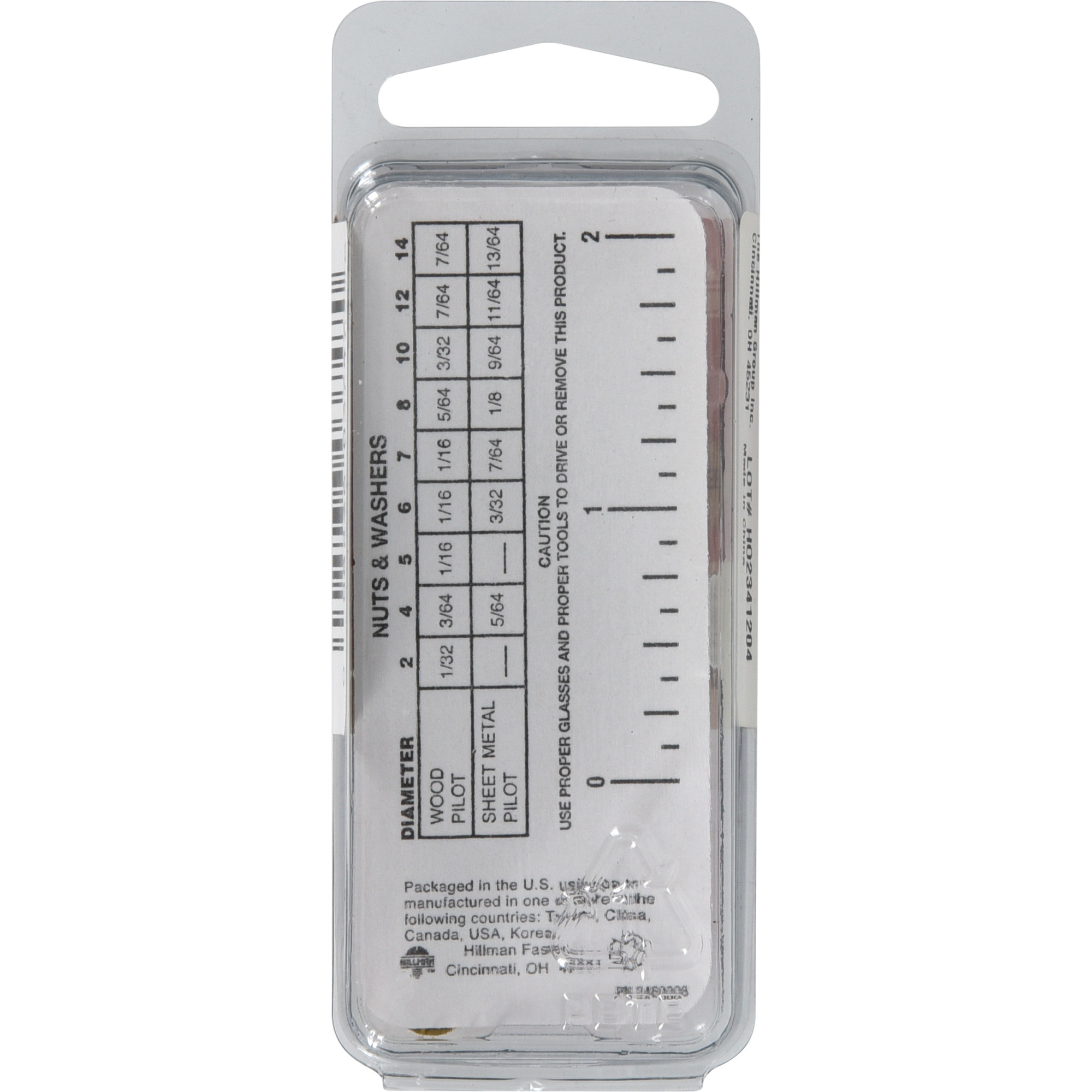 Hillman Brass Flat Washers #6S