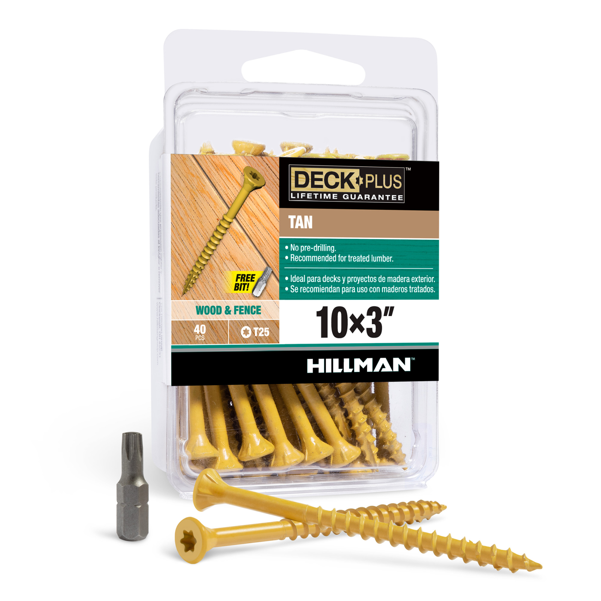 Deck Plus Tan Deck Screws (#10 x 3 in.)
