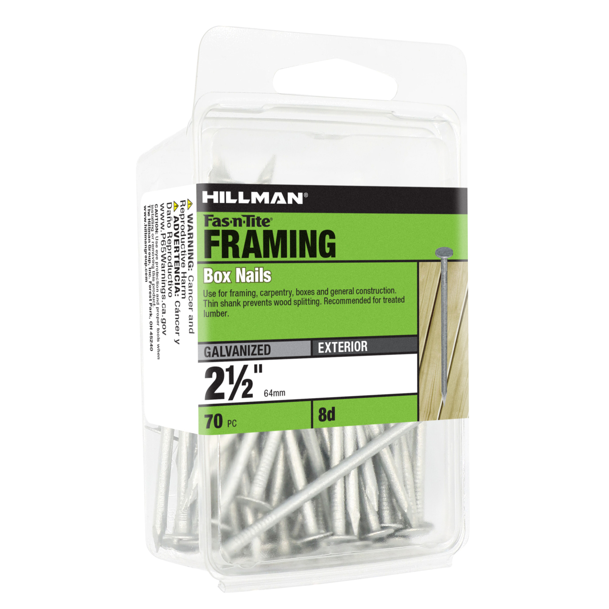 Hillman Hot Dipped Galvanized Box Nails (2-1/2 in.) - 70 pc