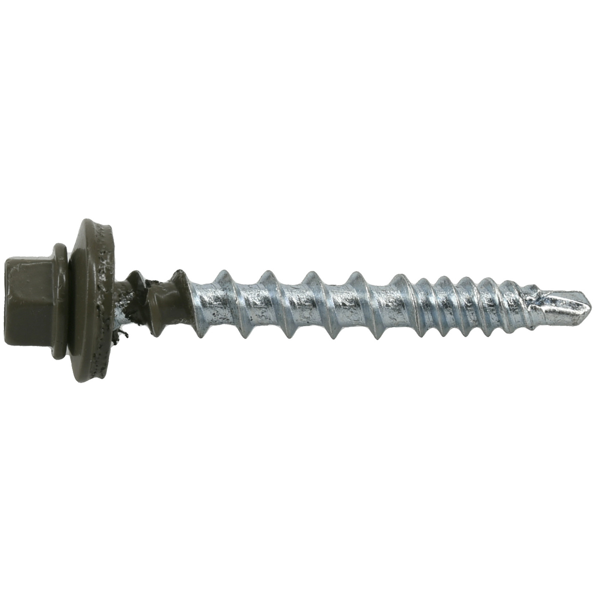 Power Pro Bronze Self Drilling Metal-to-Wood Roofing Screws (#10 x 1-1/2 in.)-250pc