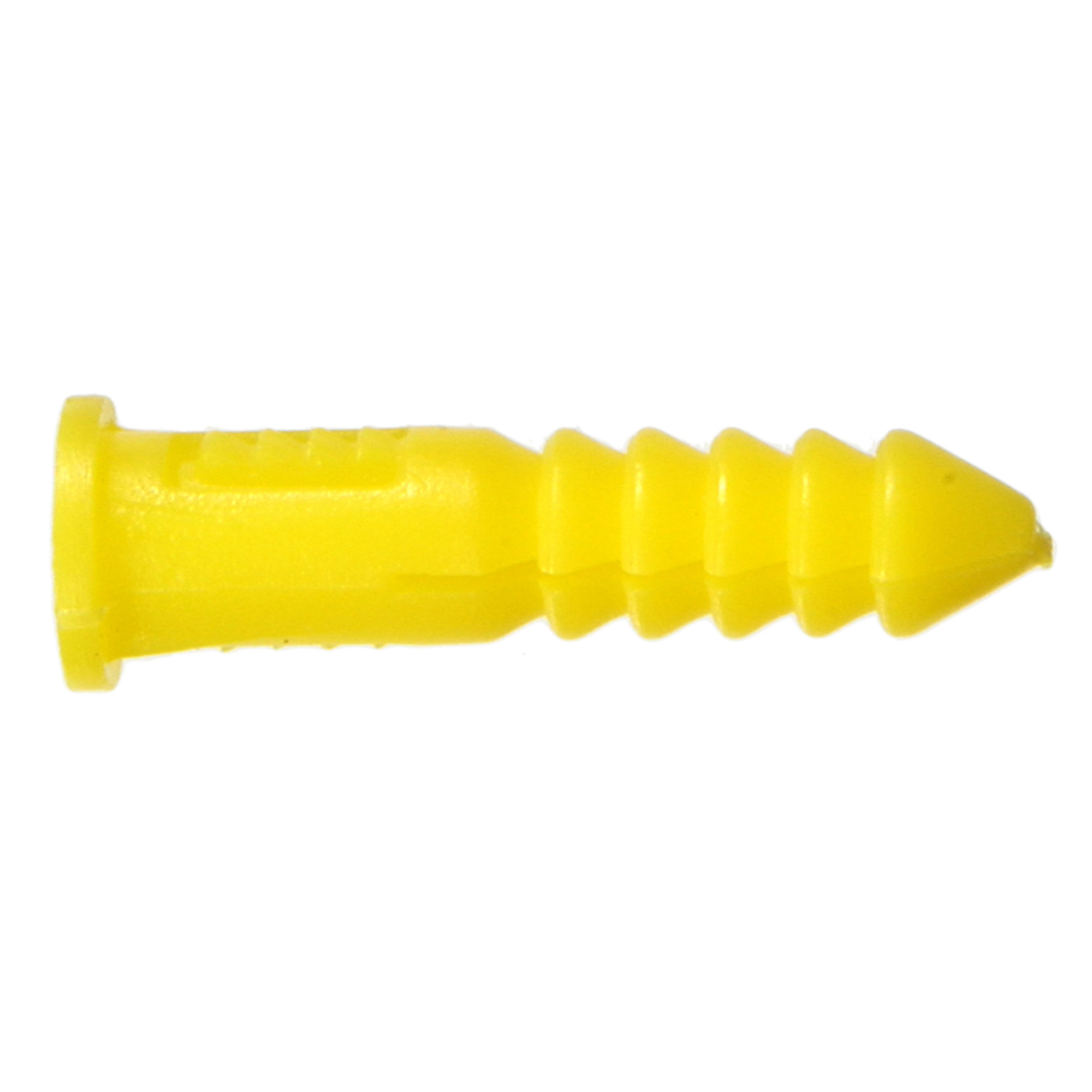 Hillman Yellow Ribbed Plastic Anchor (#4-6-8 x 7/8 in.) - 100 pc