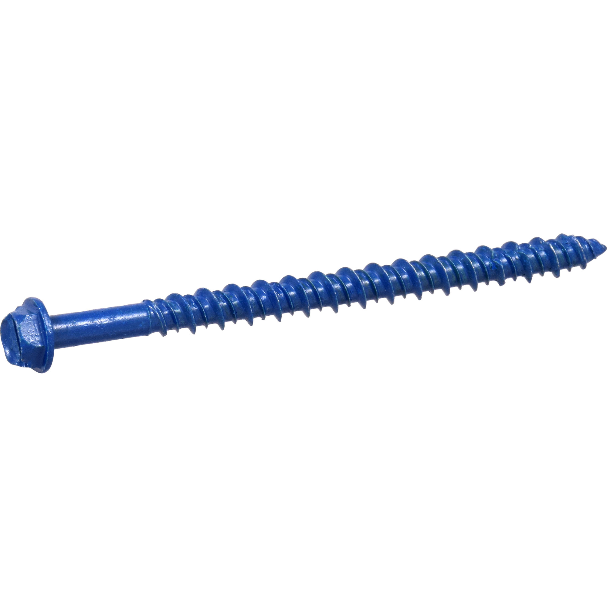 Hillman Blue Slotted Hex Washer-Head Tapper Concrete Screw Anchor(3/16 in.x 2-3/4 in.)-100 pc