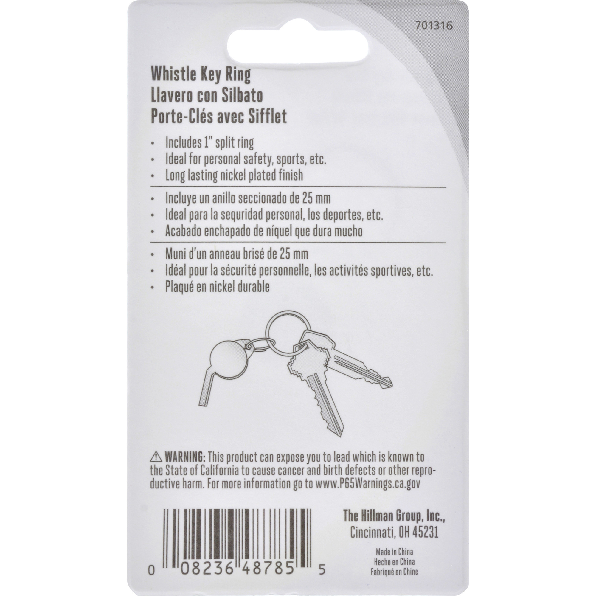 Hillman Whistle Key Ring