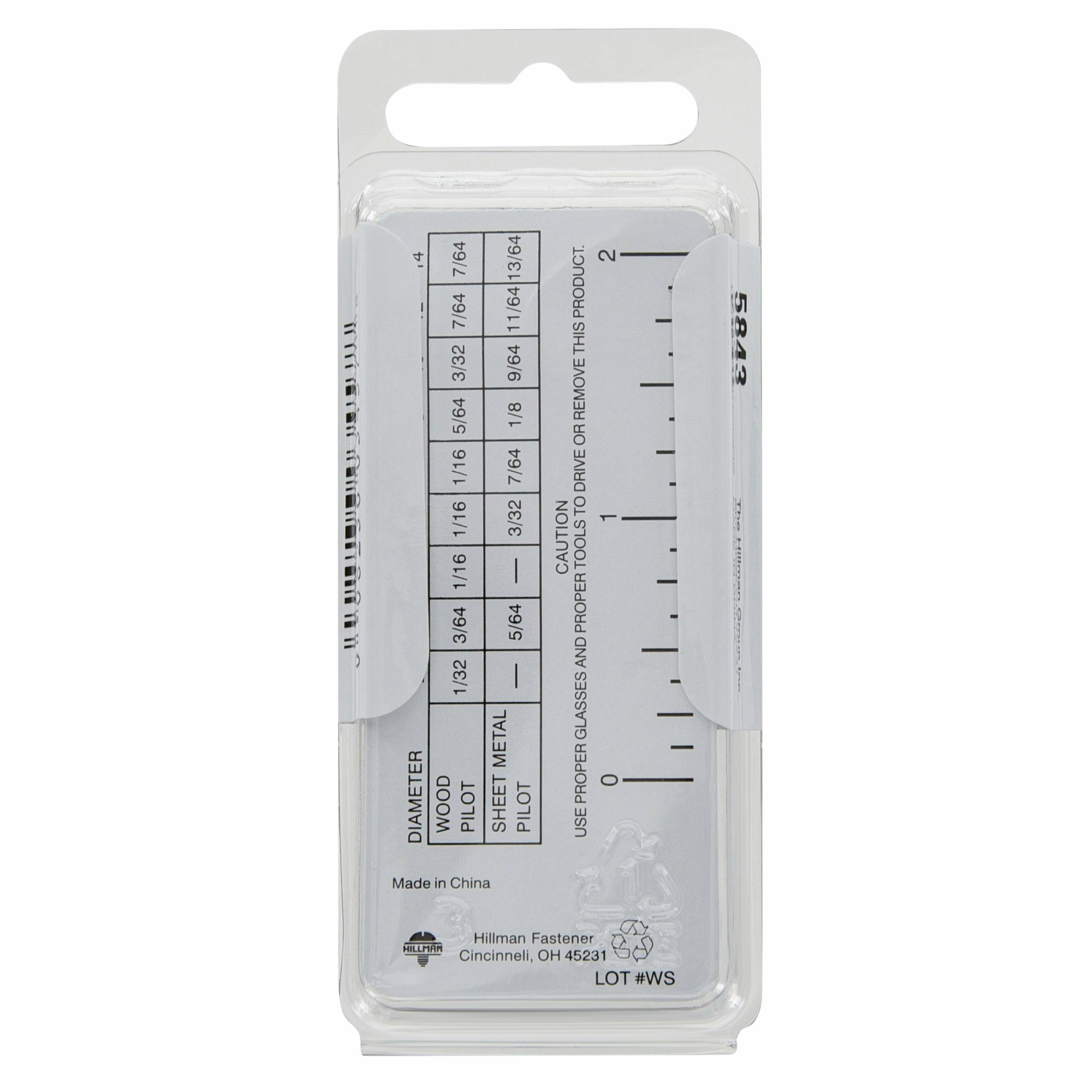 Hillman Zinc Flat Head Phillips Wood Screw #12 x 3 in.