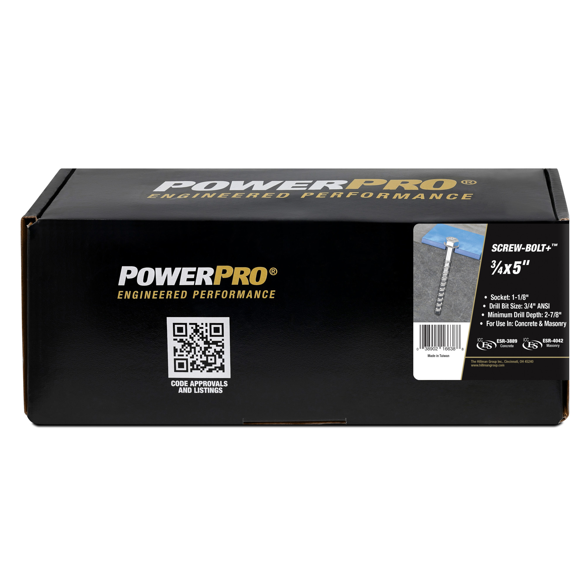 Hillman Screw-Bolt+ Anchor (3/4 in. x 5 in.) - 5 pc