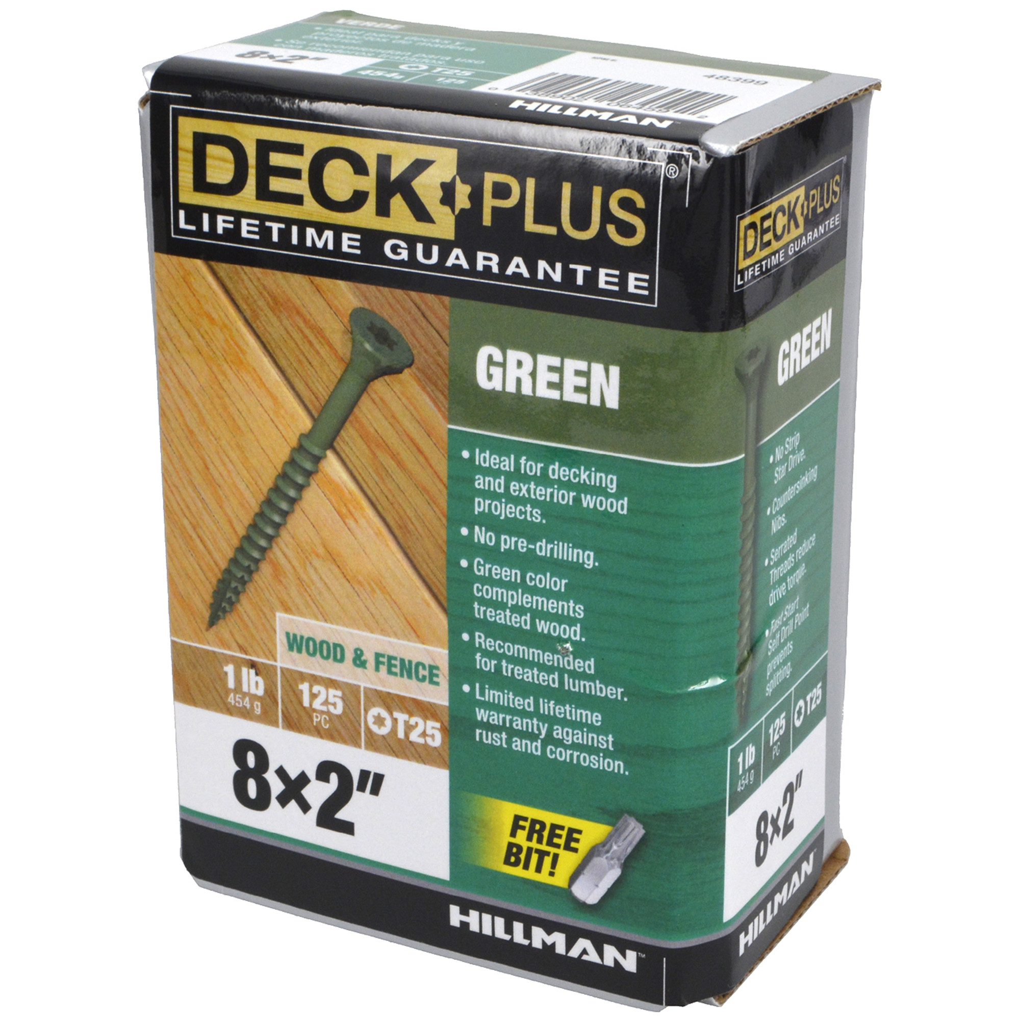 Deck Plus Green Deck Screws (#8 x 2 in.)