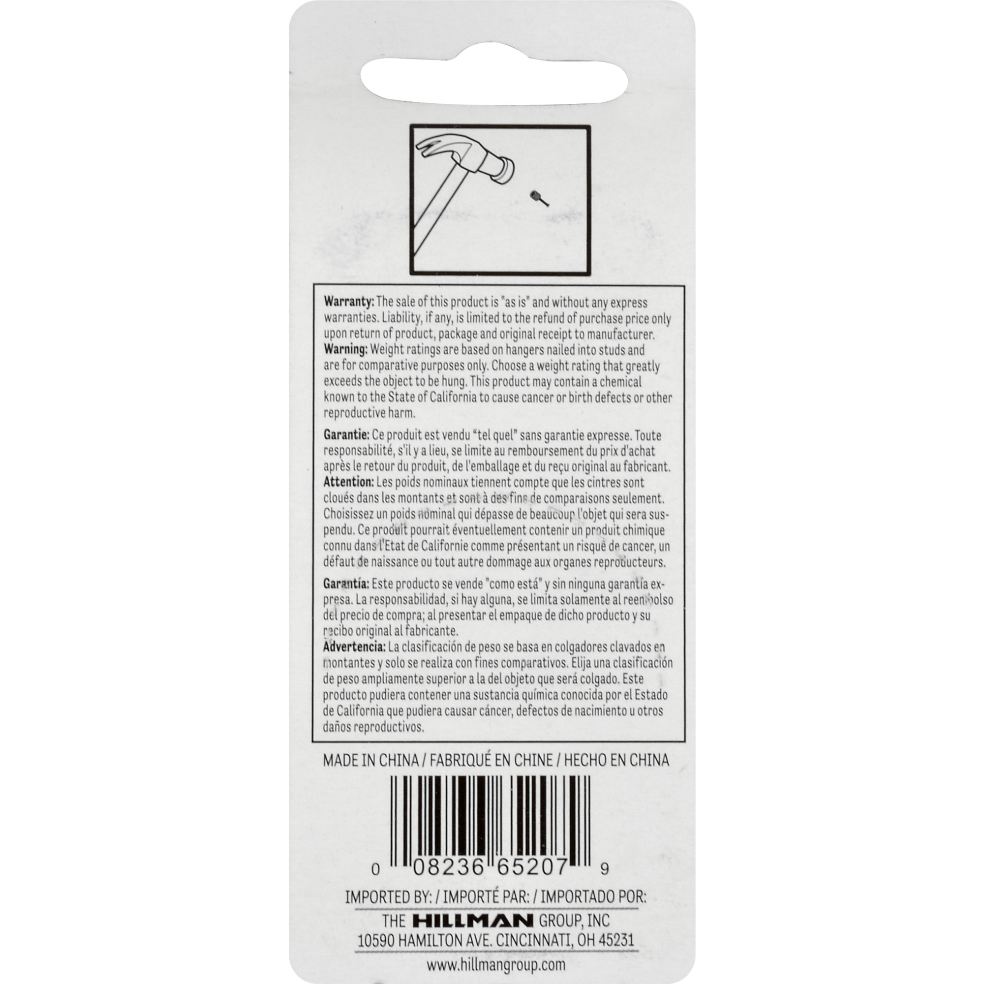 Hillman Professional Picture Hanger Nails 20lb 10 Pack