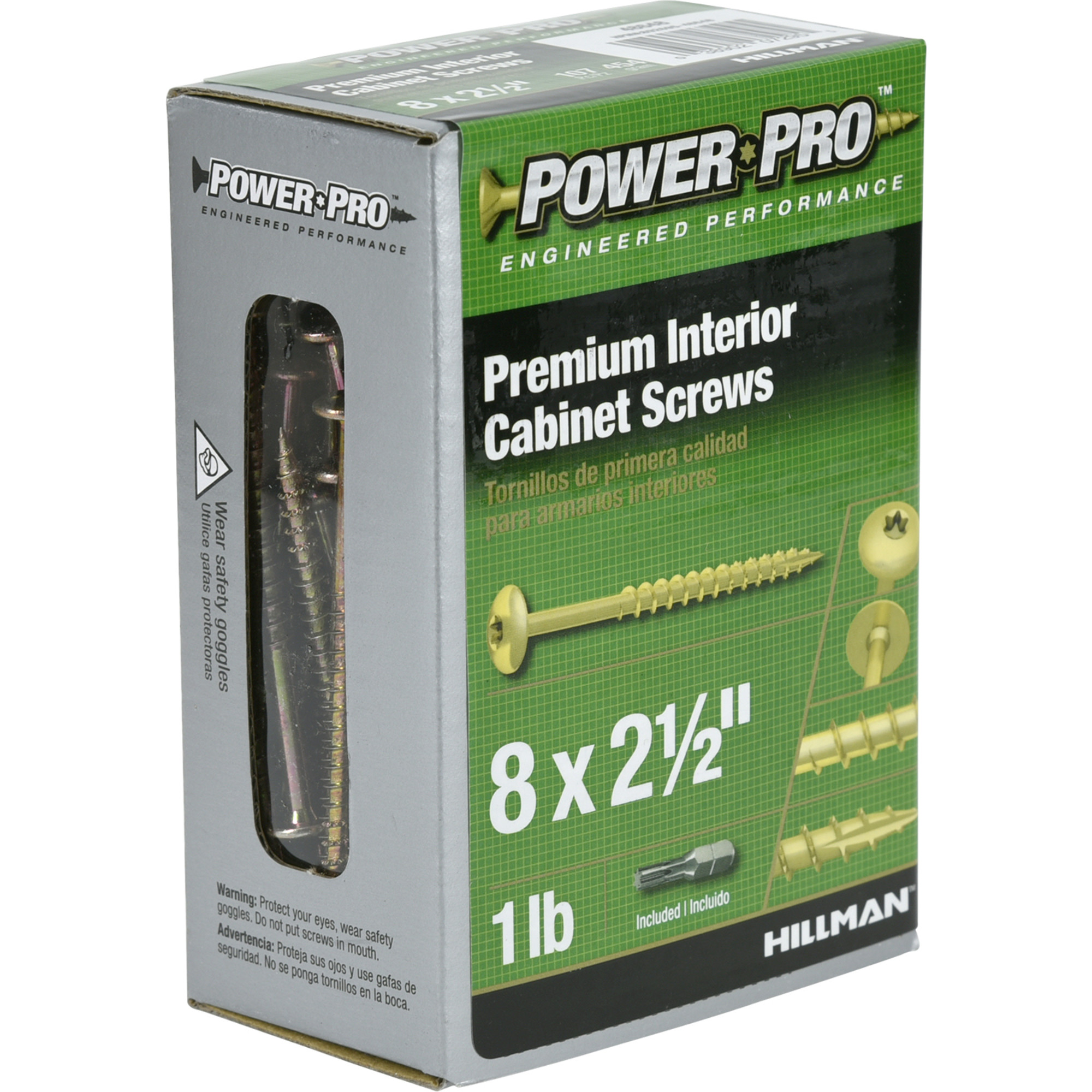 Power Pro Truss Head Star Drive Cabinet Screws (#8 x 2-1/2 in.) - 1lb Box