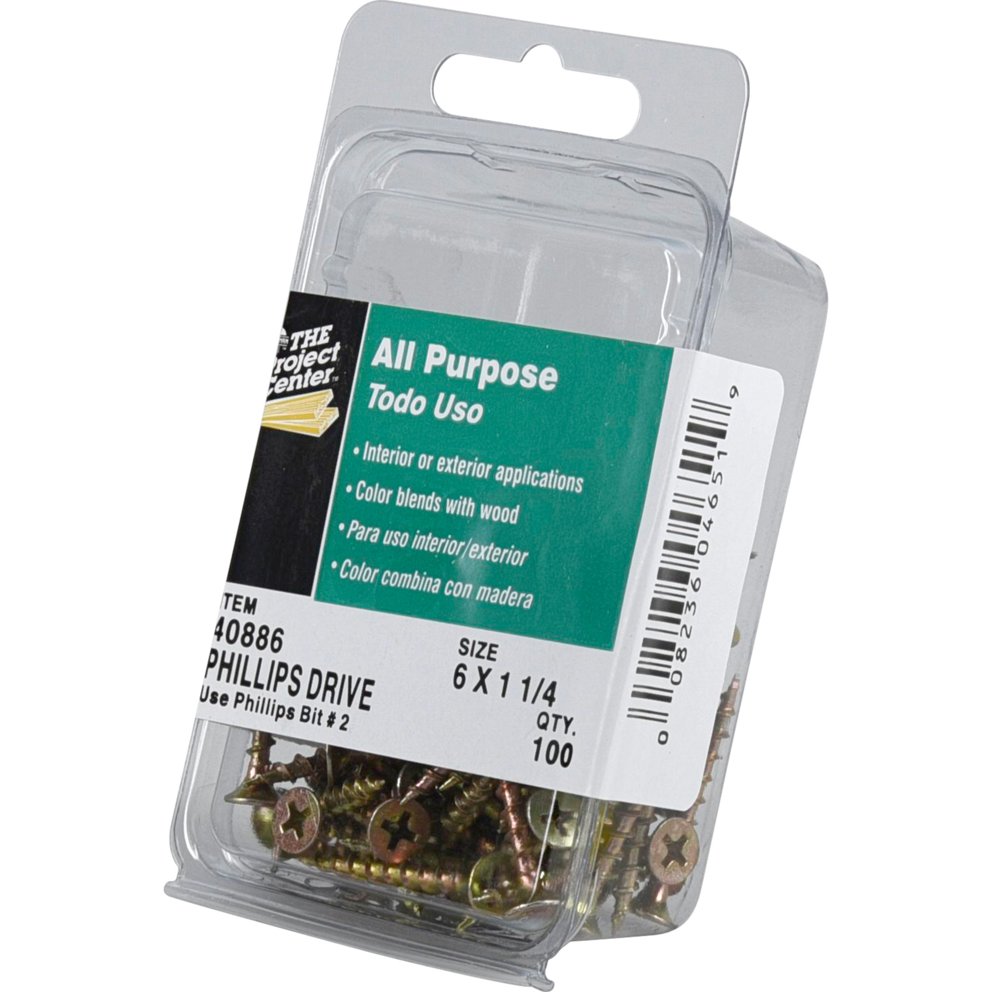 Hillman Bugle Head Phillips Interior Construction Wood Screws (#6 x 1-1/4 in.) - 100 pc