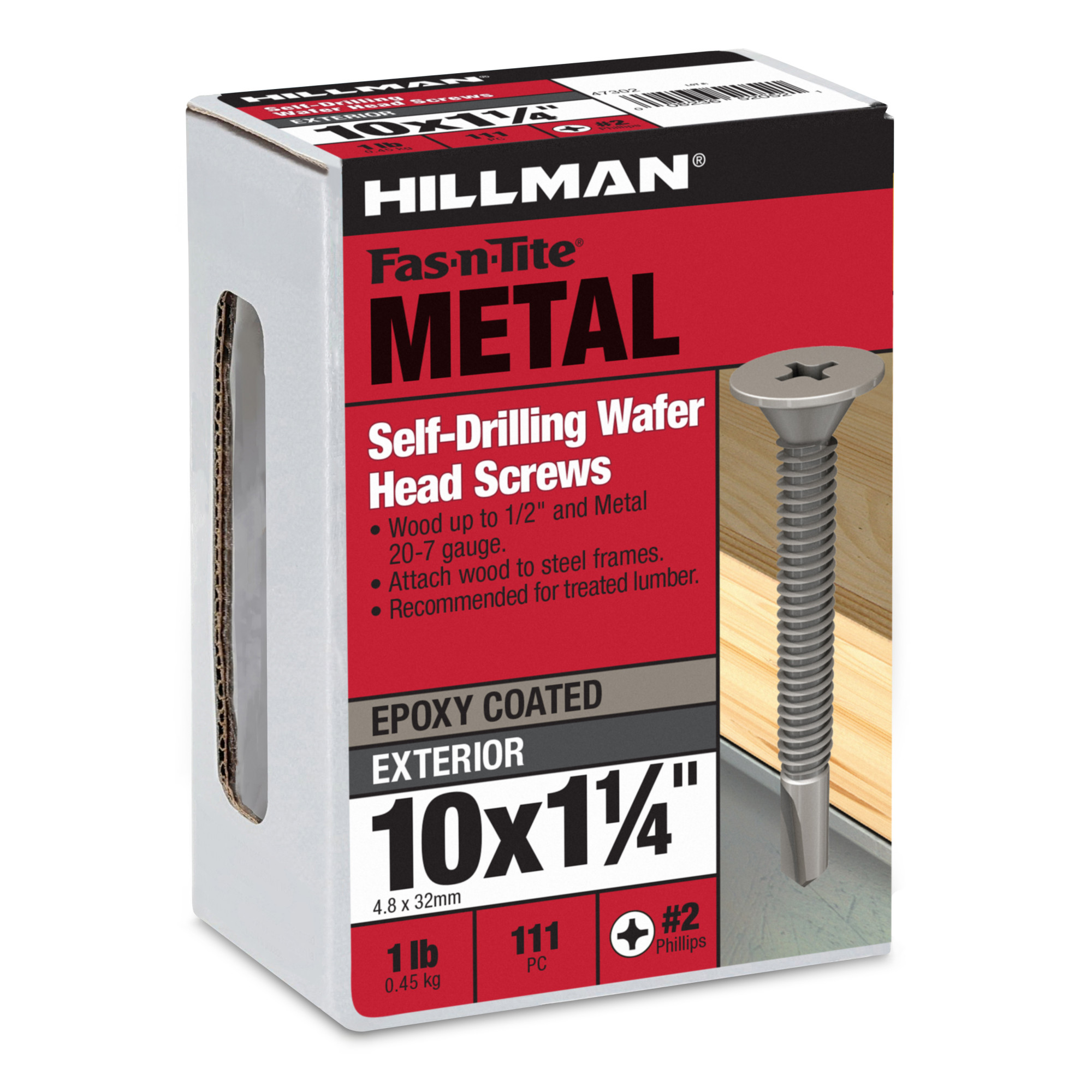 Hillman Wafer Head Phillips Self Drilling Screws (#10-24 x 1-1/4 in.)
