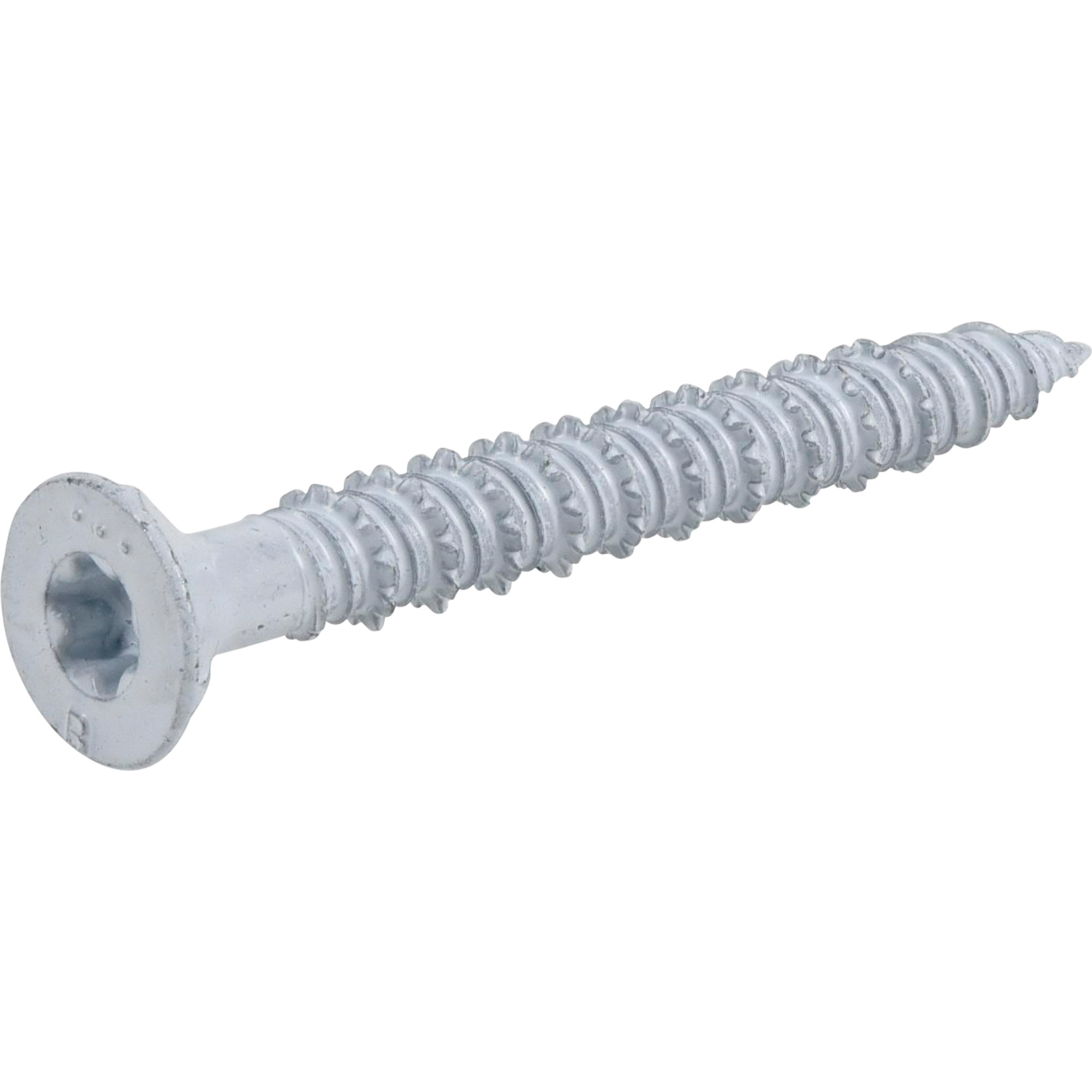 Power Pro White Flat-Head Concrete Screw Anchor (1/4 in. x 2-1/4 in.) - 100 pc