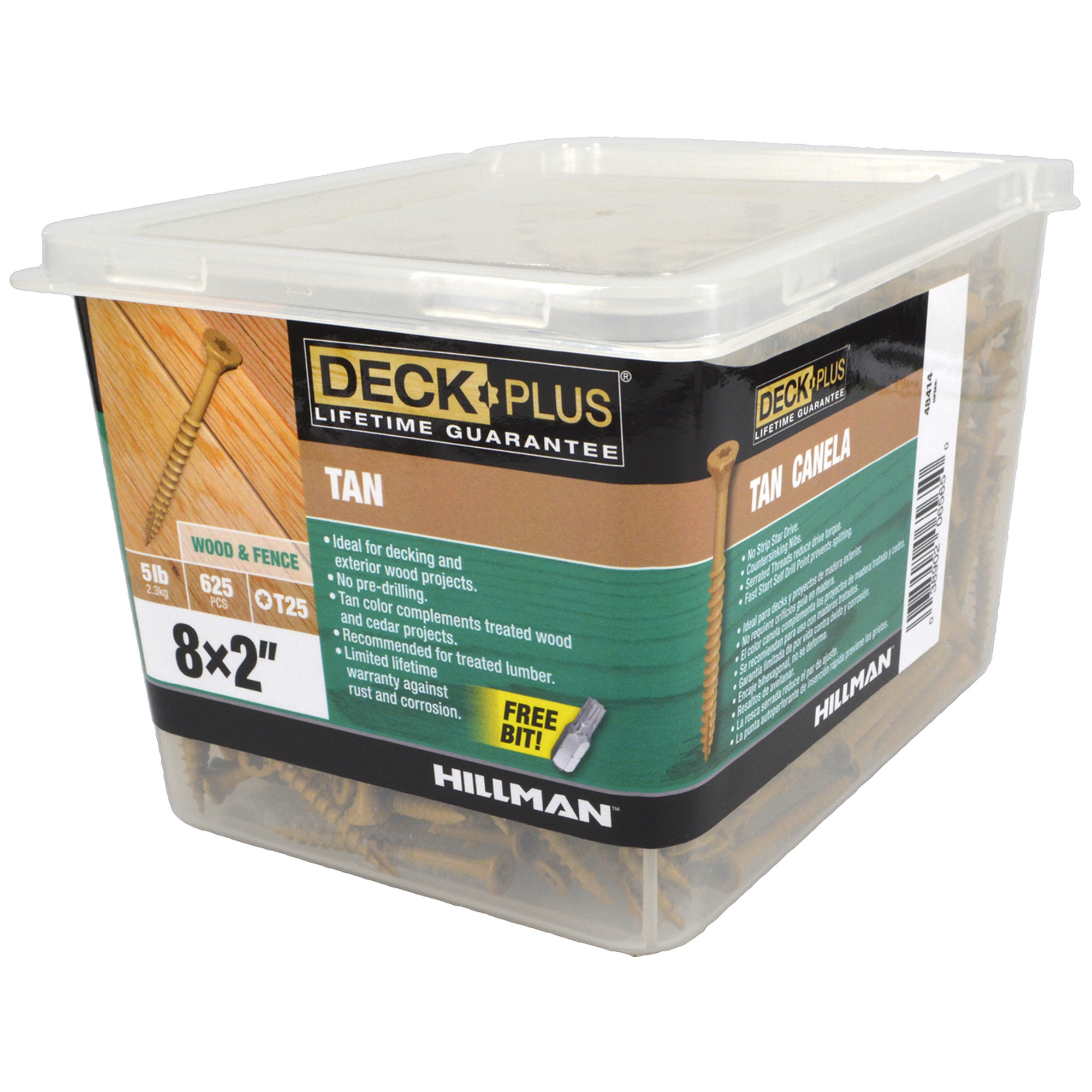 Deck Plus Tan Deck Screws (#8 x 2 in.)
