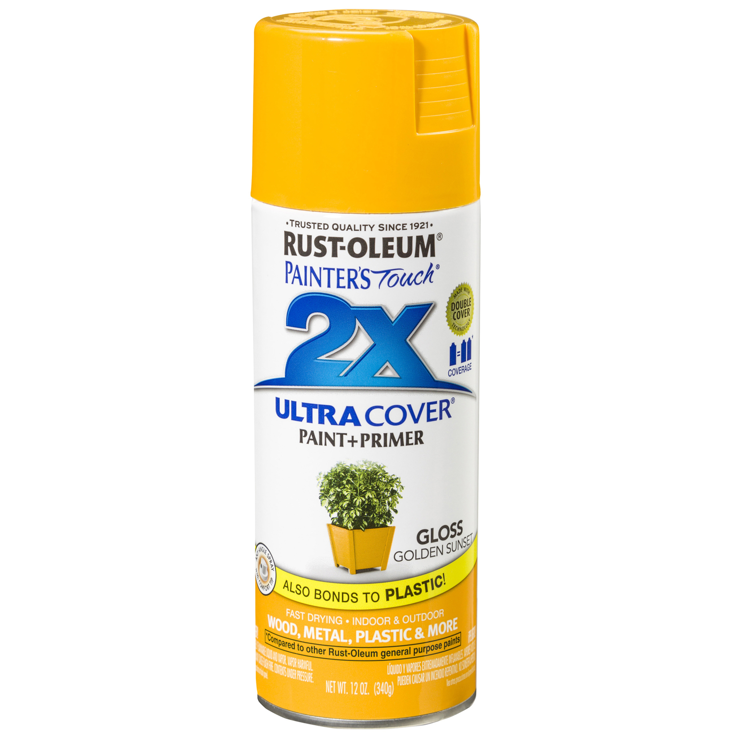 Rust-Oleum Painter's Touch 2X Ultra Cover Gloss Golden Sunset Spray Paint 12 oz