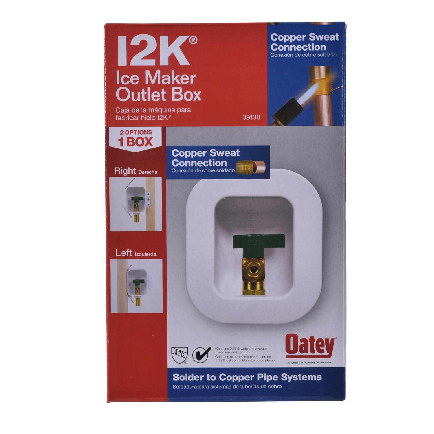 Oatey 1 in. D Ice Maker Outlet Box