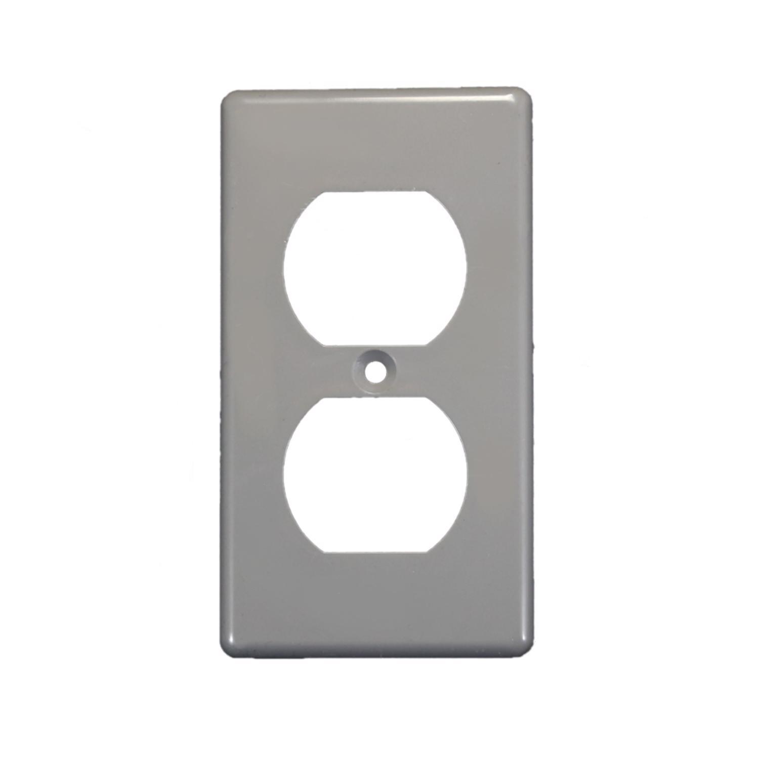 Cantex EZ Box Rectangle Thermoplastic 1 gang 4.29 in. H X 2.36 in. W Duplex Box Cover