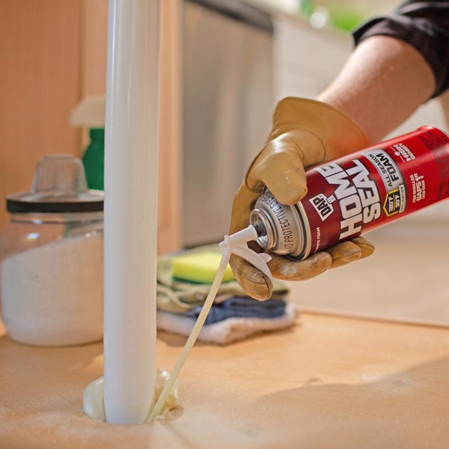 Touch 'n Foam Home Sealant Cream Polyurethane Foam Expanding Sealant 12 oz