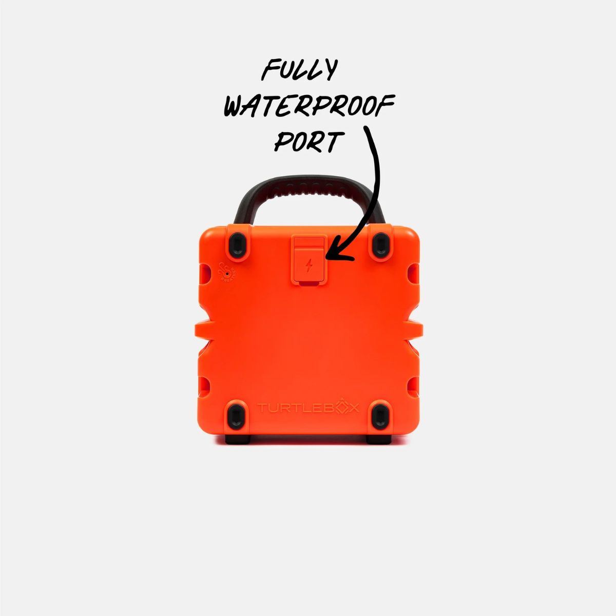 Turtlebox Cub Orange Wireless Bluetooth Weather Resistant Portable Speaker