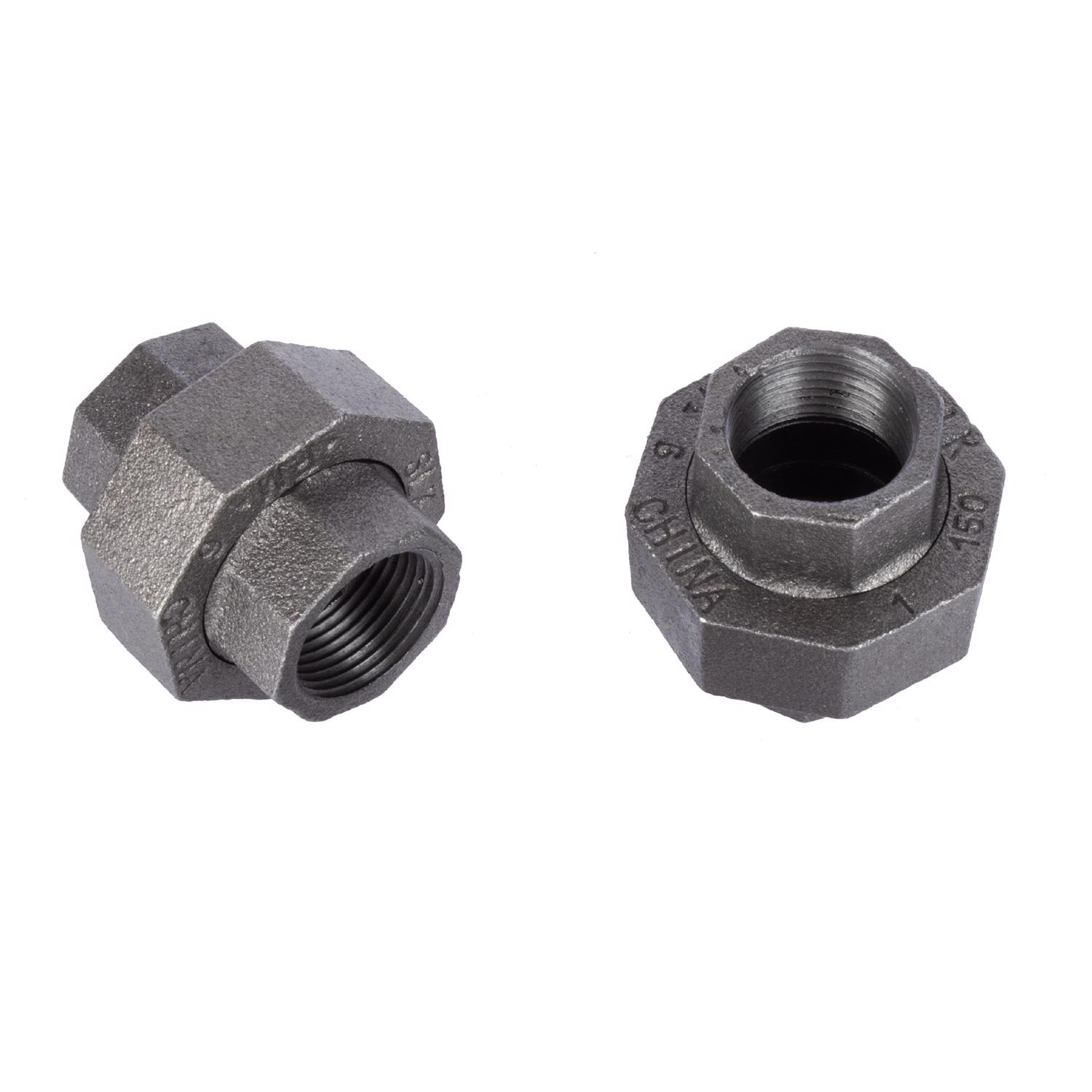 STZ Industries 3/4 in. FIP each X 3/4 in. D FIP Black Malleable Iron Union