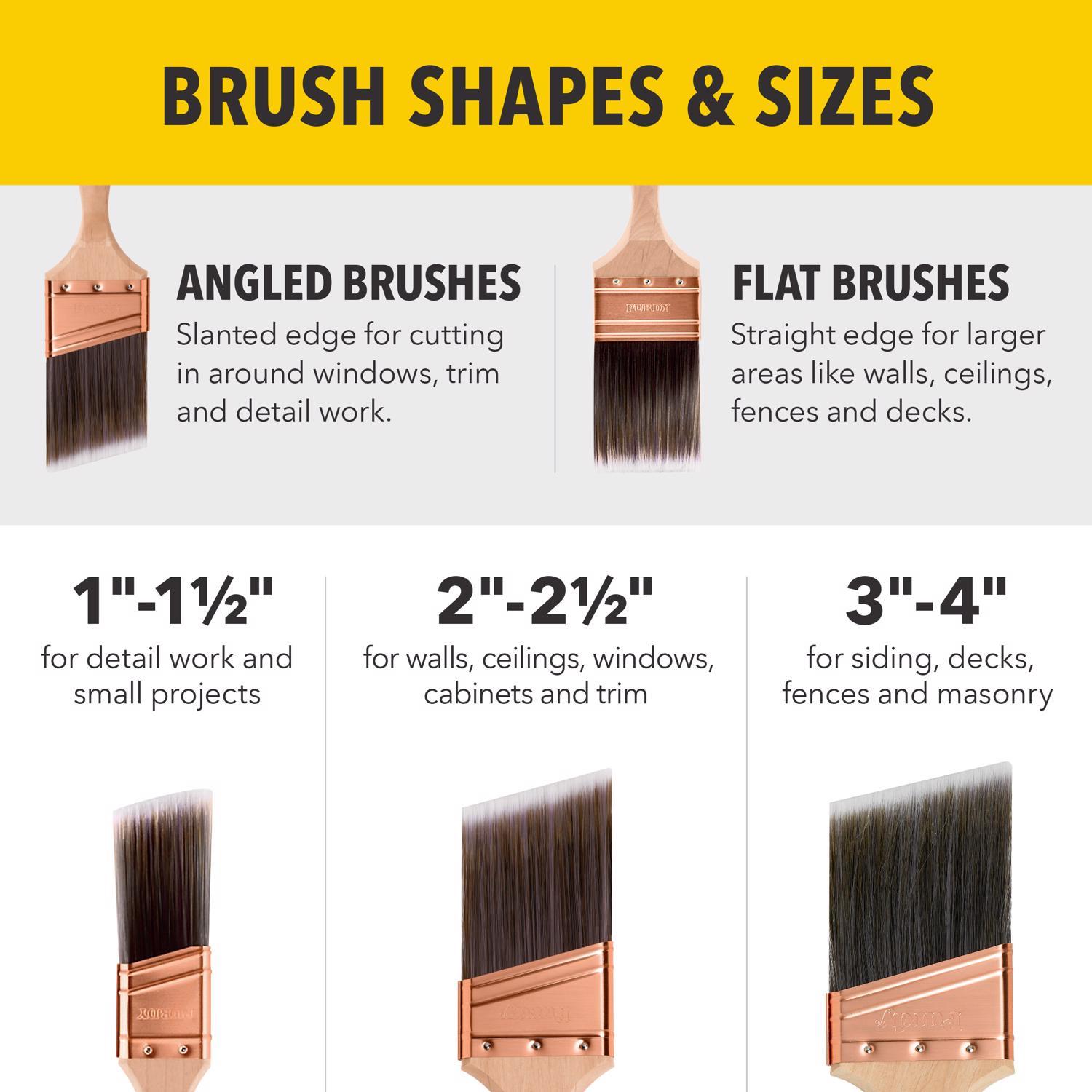 Purdy Clearcut Dale 1-1/2 in. Stiff Angle Trim Paint Brush