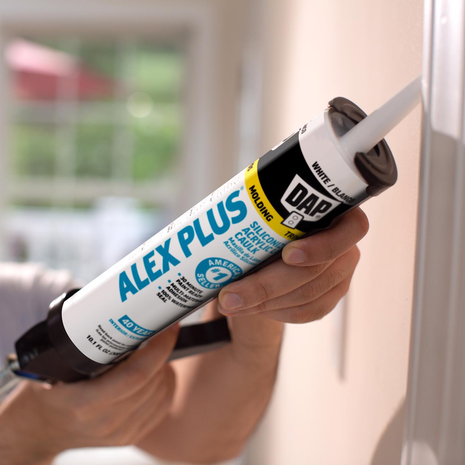 DAP Alex Plus White Acrylic Latex All Purpose Caulk 10.1 oz