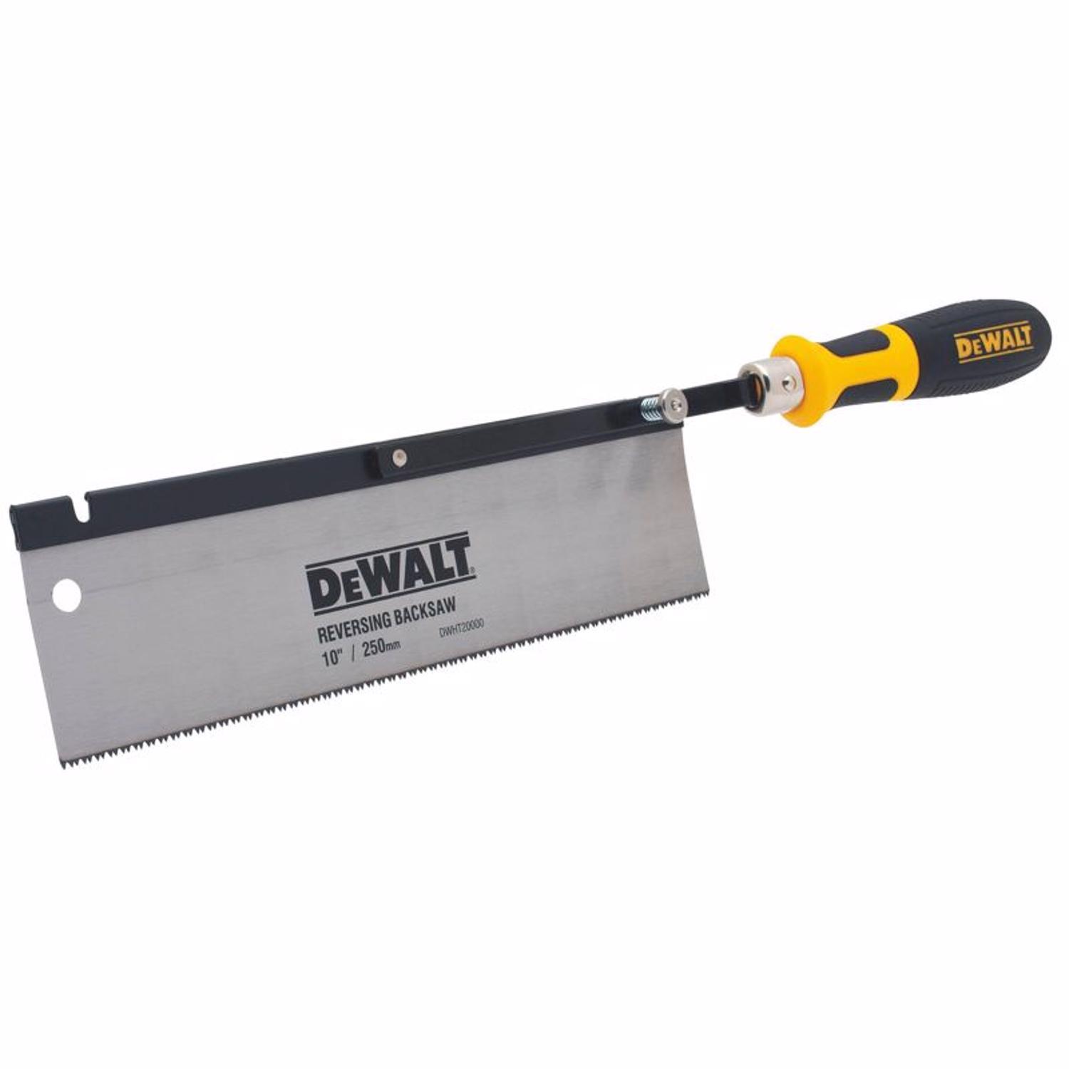 DeWalt 10 in. High Carbon Steel Flush Cut Reversing Back Saw 13 TPI 1 pc