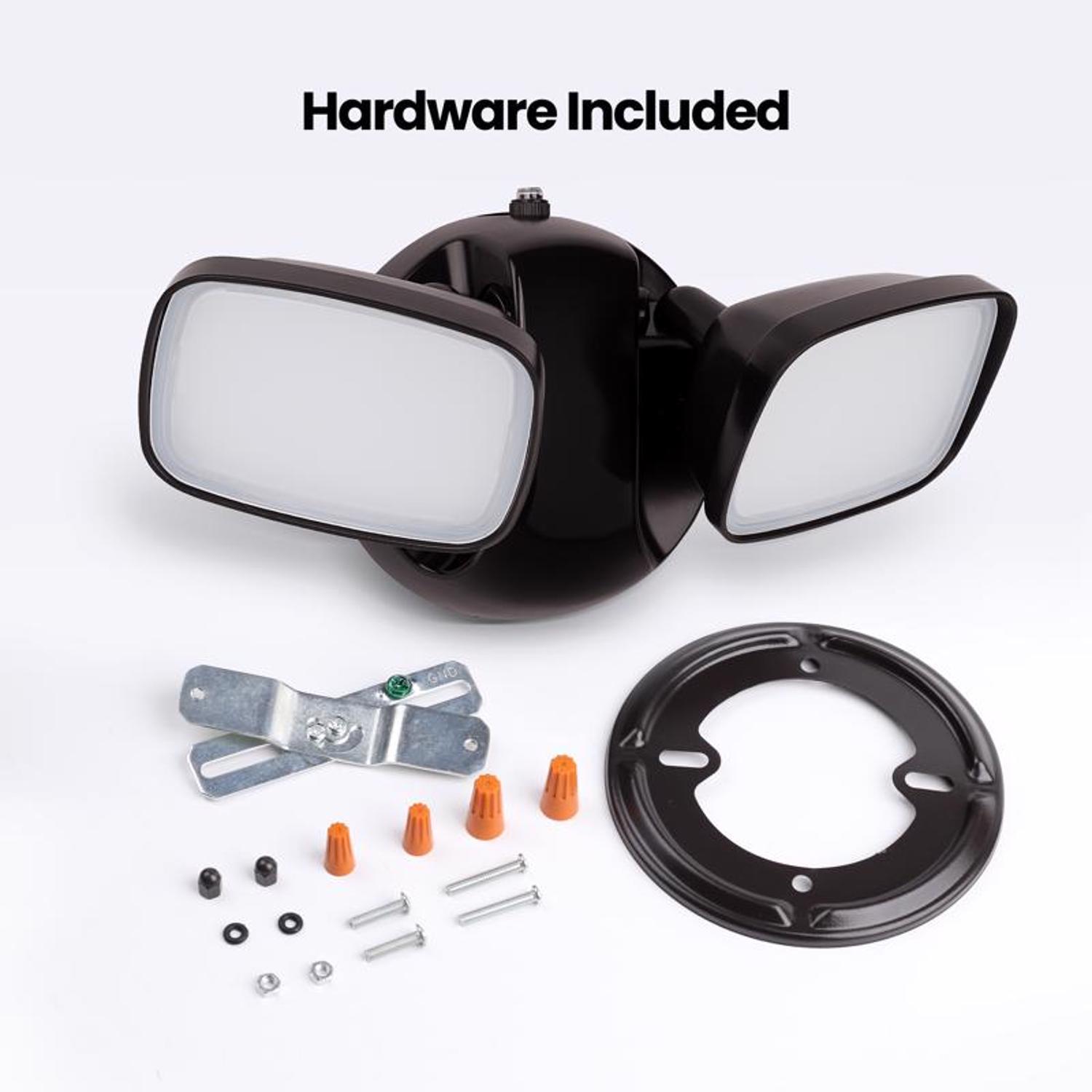 Feit LED Dusk to Dawn Hardwired LED Bronze Security Floodlight