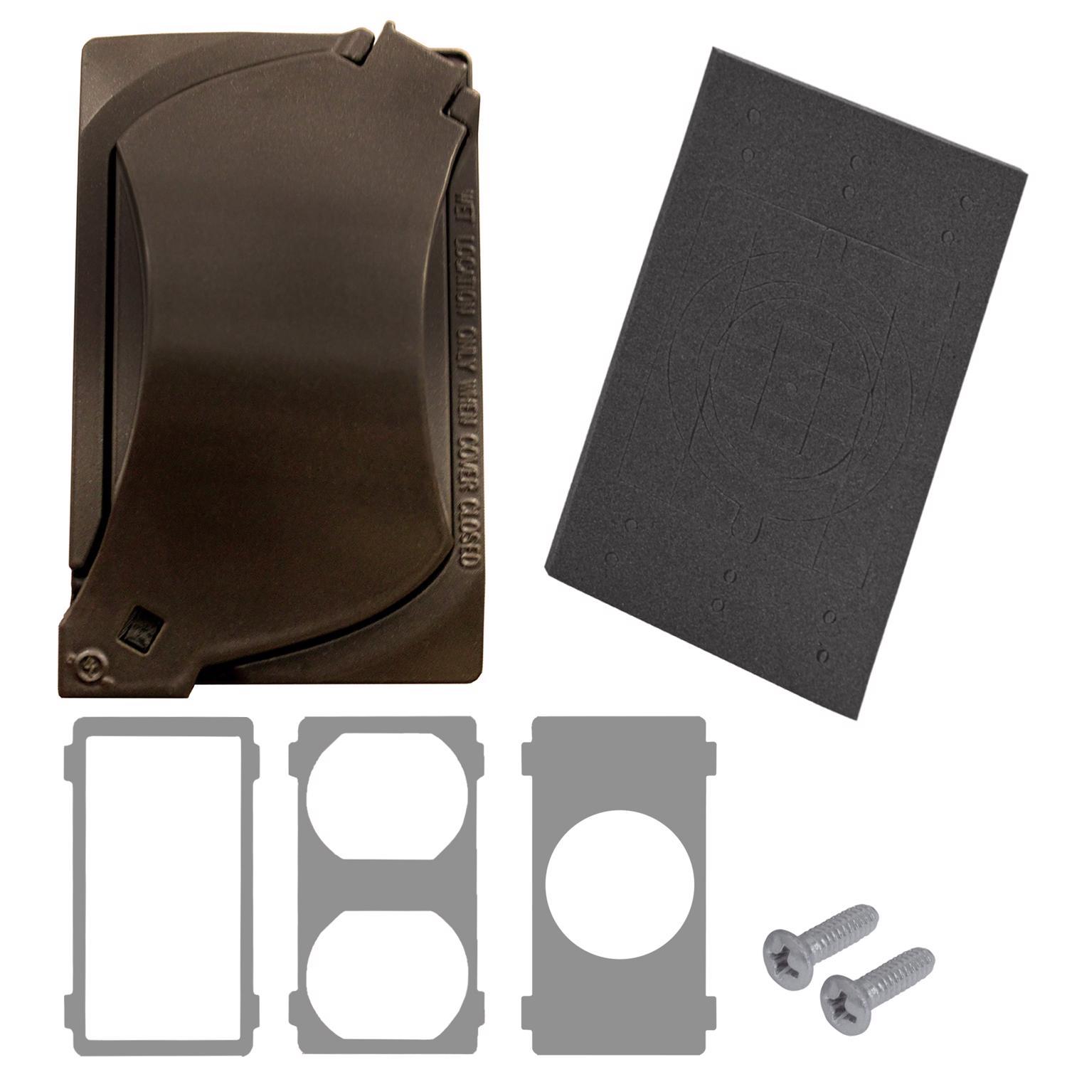 Sigma Engineered Solutions Rectangle Die-Cast Metal 1 gang 4.57 in. H X 2.81 in. W Universal Cover