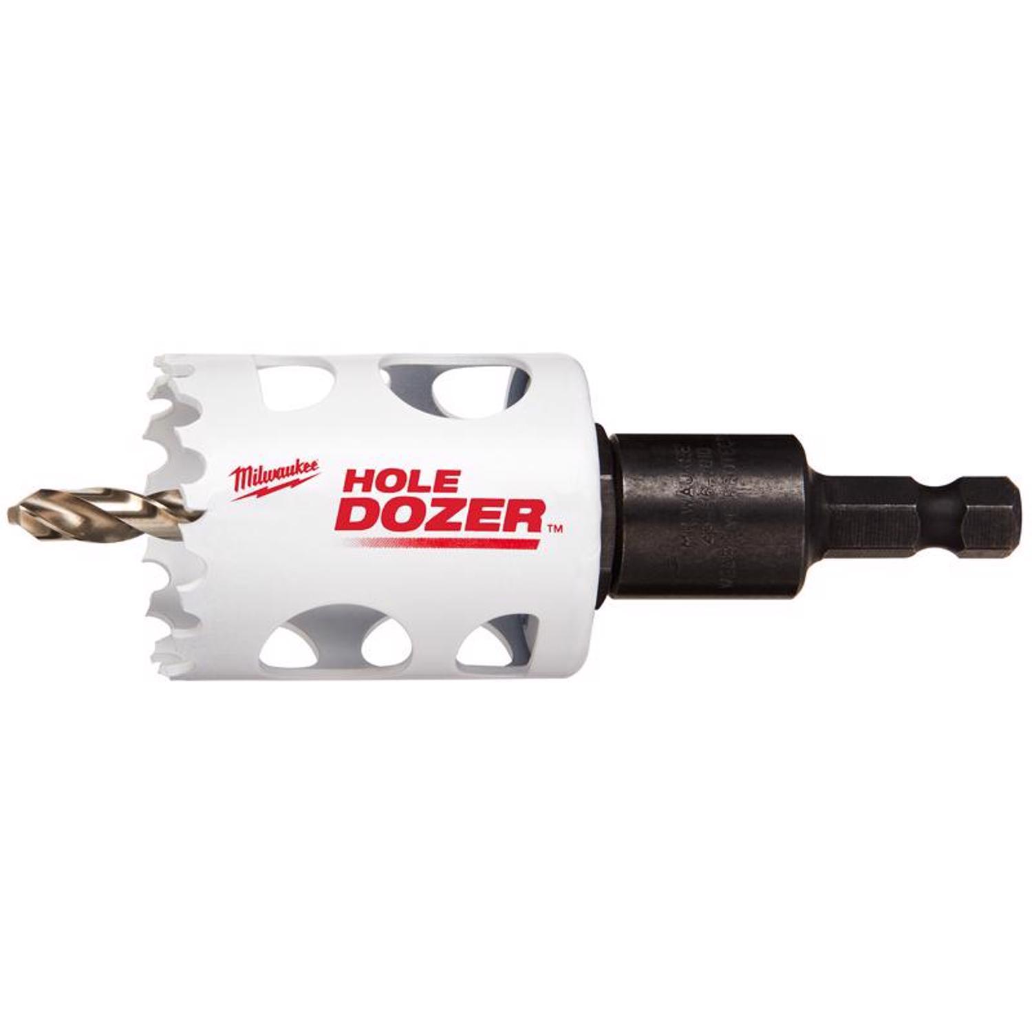 Milwaukee Hole Dozer 1-1/2 in. Bi-Metal Hole Saw with Arbor and Pilot Bit 1 pk