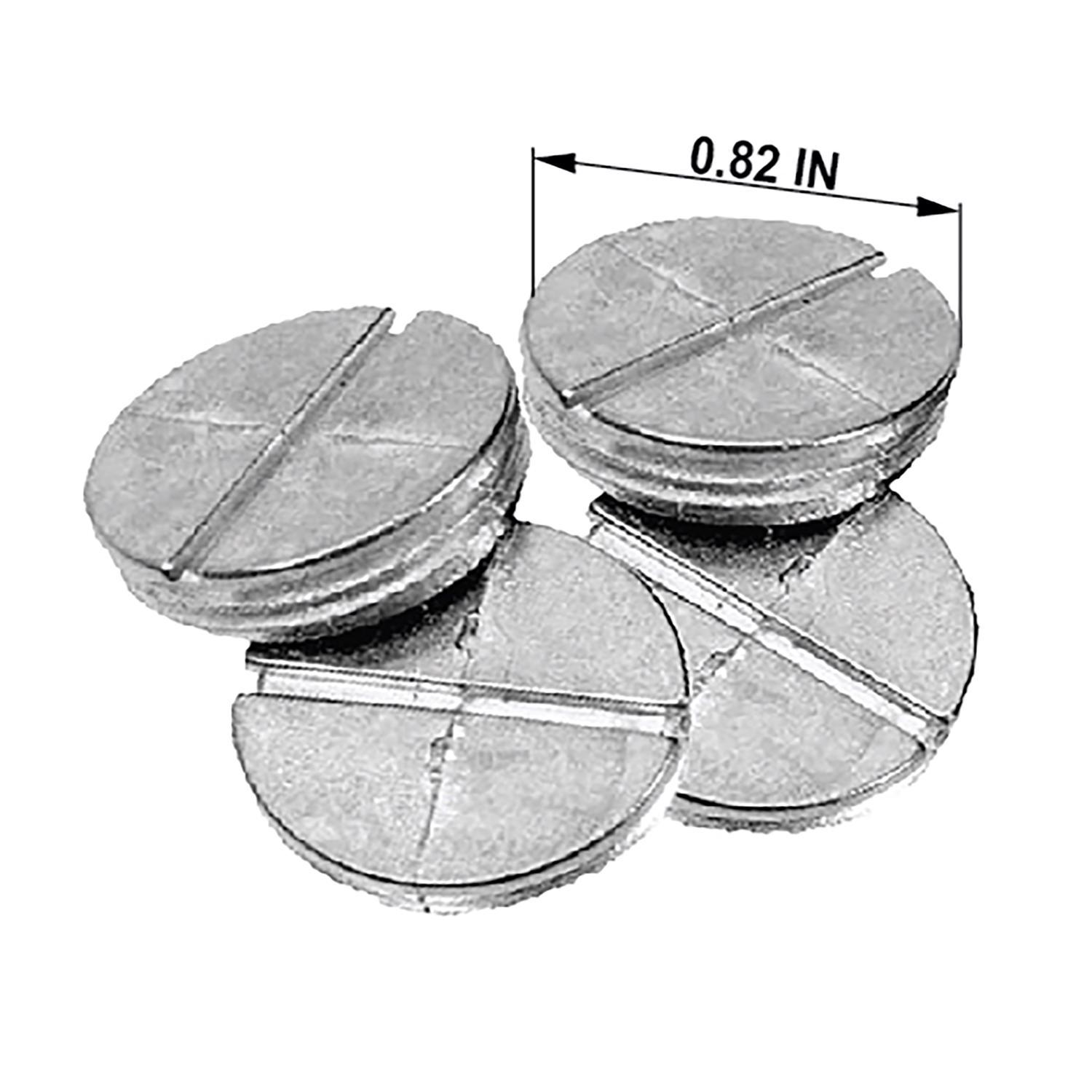 Sigma Engineered Solutions Round Die-Cast Zinc 0.75 in. H X 1/2 in. W Closure Plug