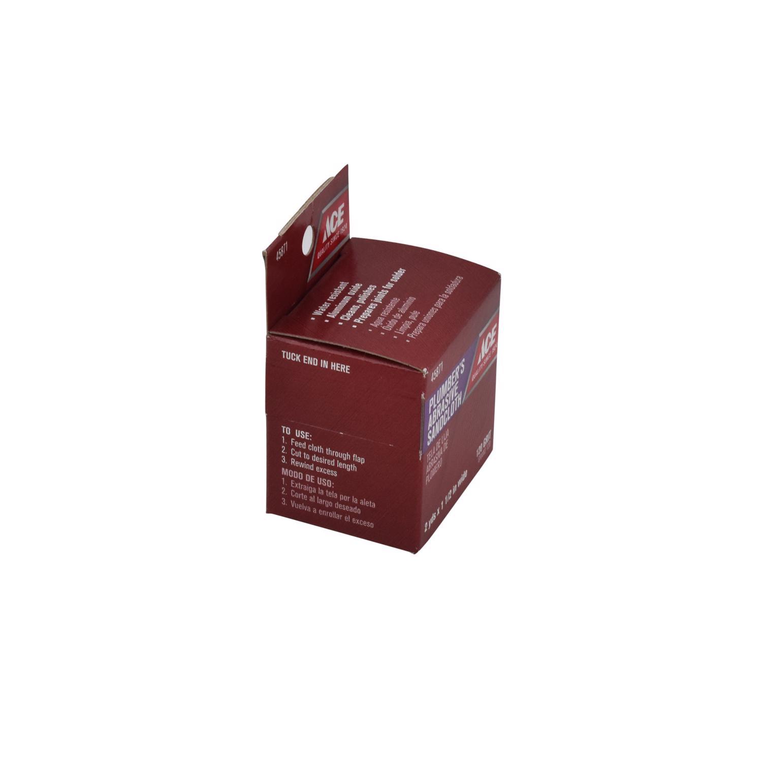 Ace Aluminum Oxide Sanding Cloth 2 yd. L 120 Grit 12 pk