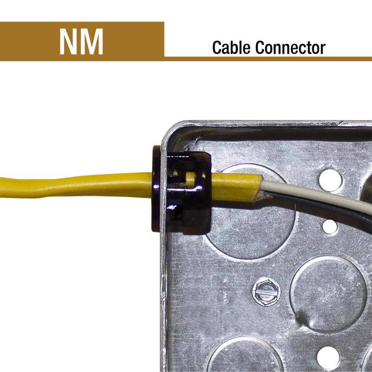 Sigma Engineered Solutions ProConnex NM Cable Cable Connector 1/2 in. D 100 pk