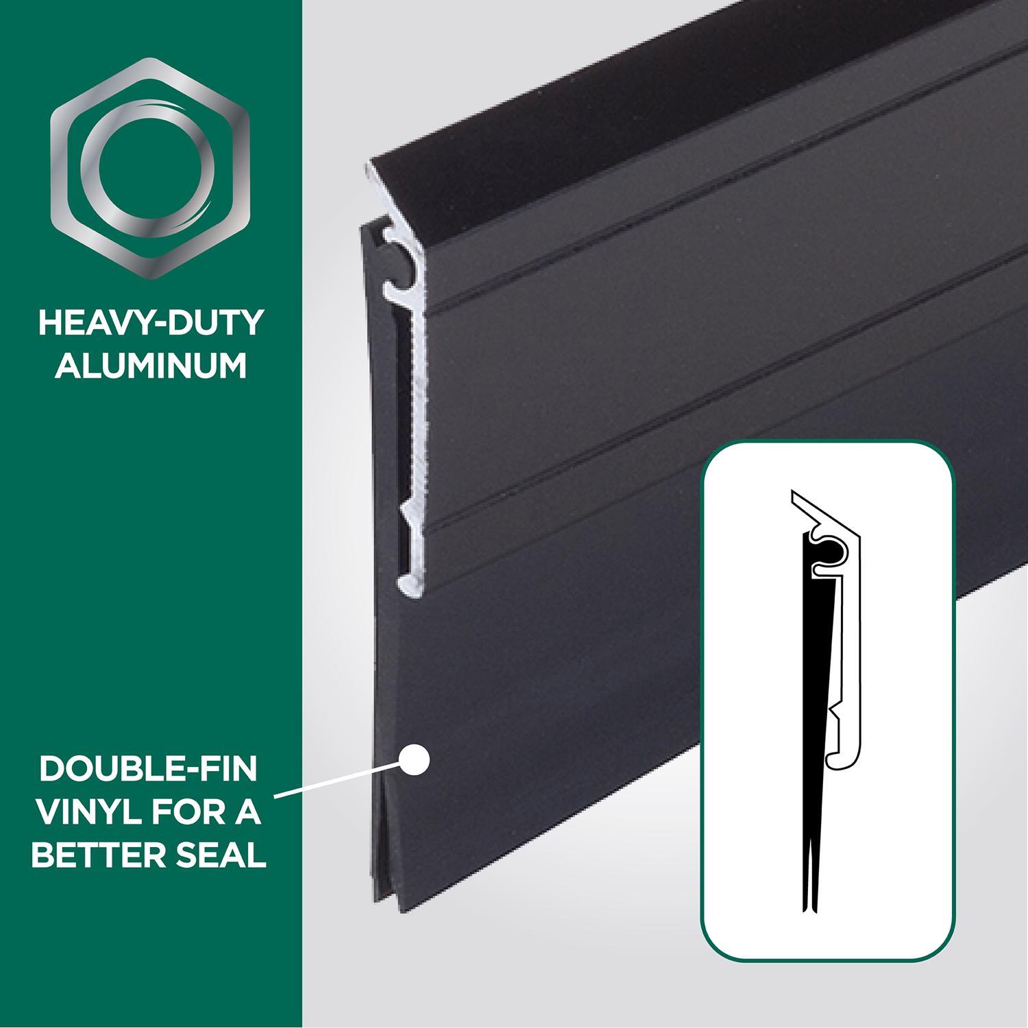 M-D Building Products Bronze Aluminum/Vinyl Sweep For Doors 36 in. L X 2.13 in.