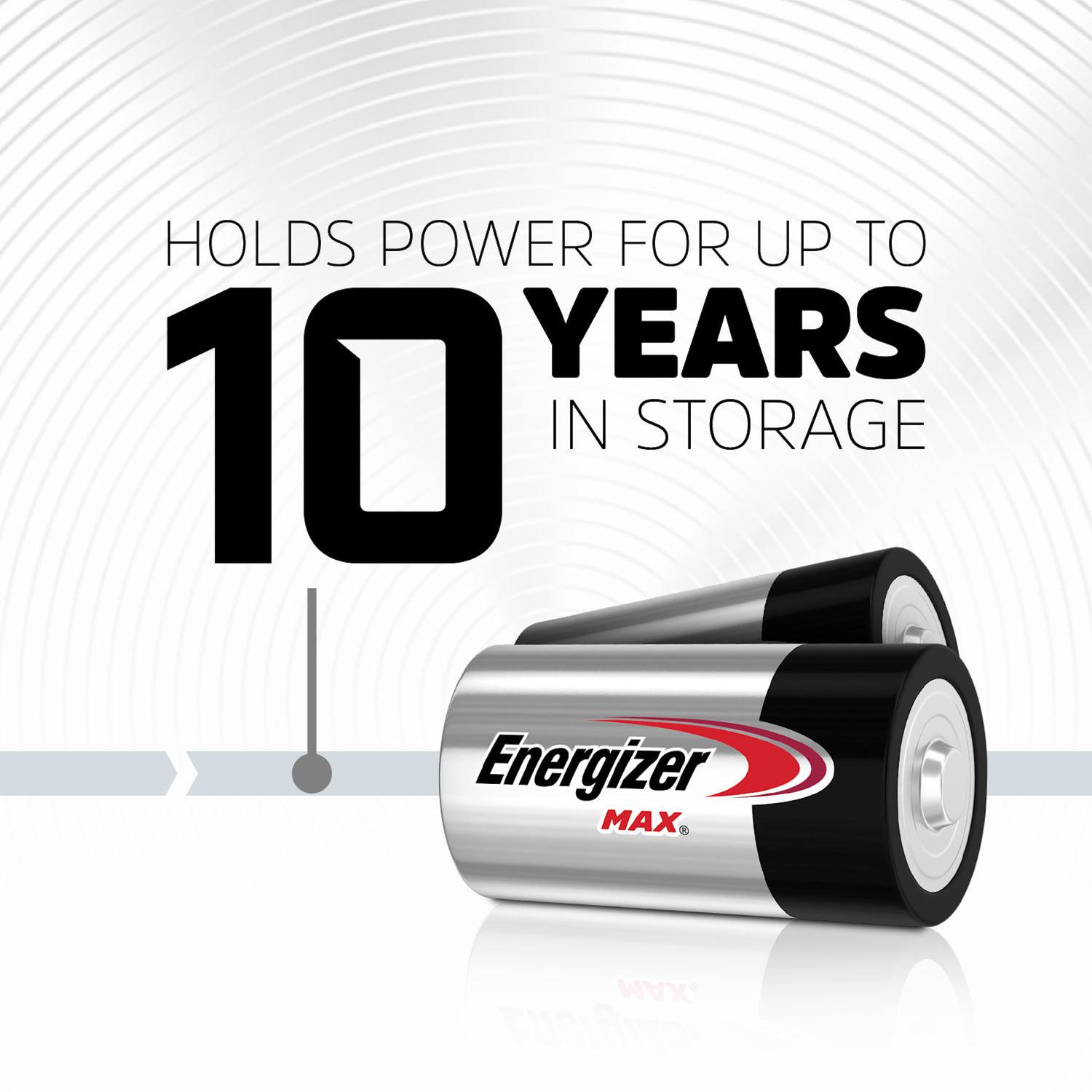 Energizer Max D Alkaline Batteries 8 pk Carded