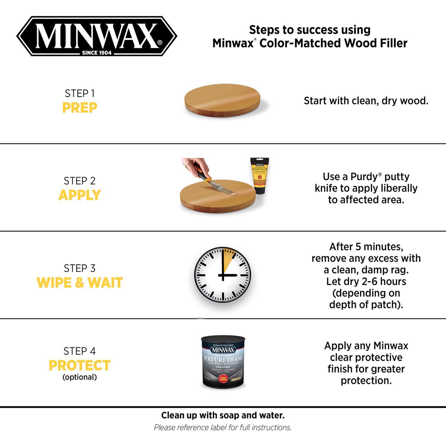Minwax Color-Matched Cherry Wood Filler 6 oz