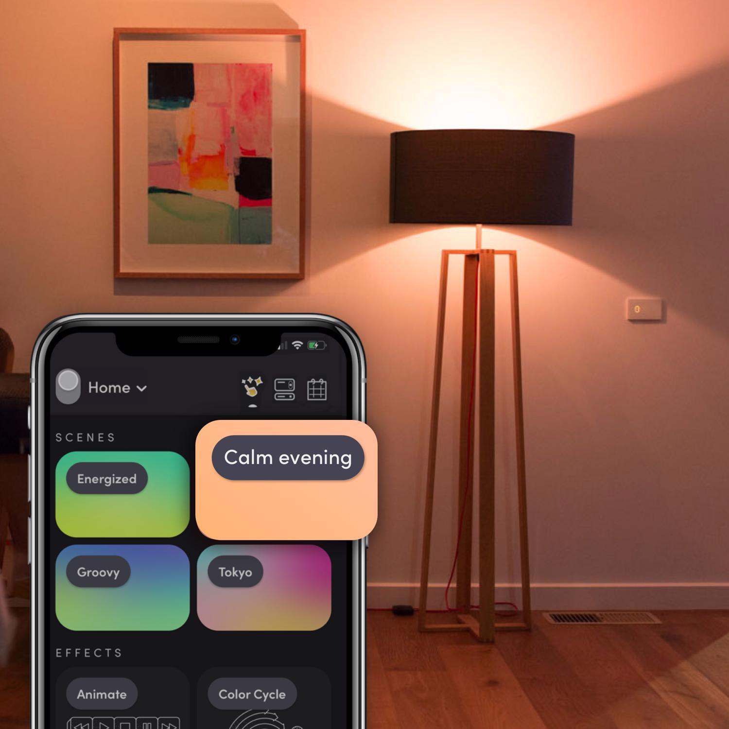 LIFX Smart Home A19 E26 (Medium) Smart-Enabled LED Bulb Color Changing 75 Watt Equivalence 1 pk