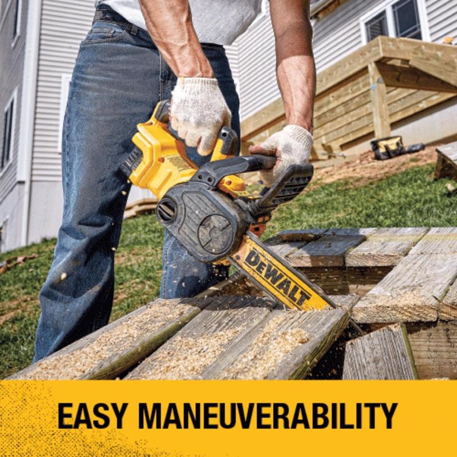 DeWalt 20V MAX XR DCCS620P1 12 in. 20 V Battery Chainsaw Kit (Battery & Charger)