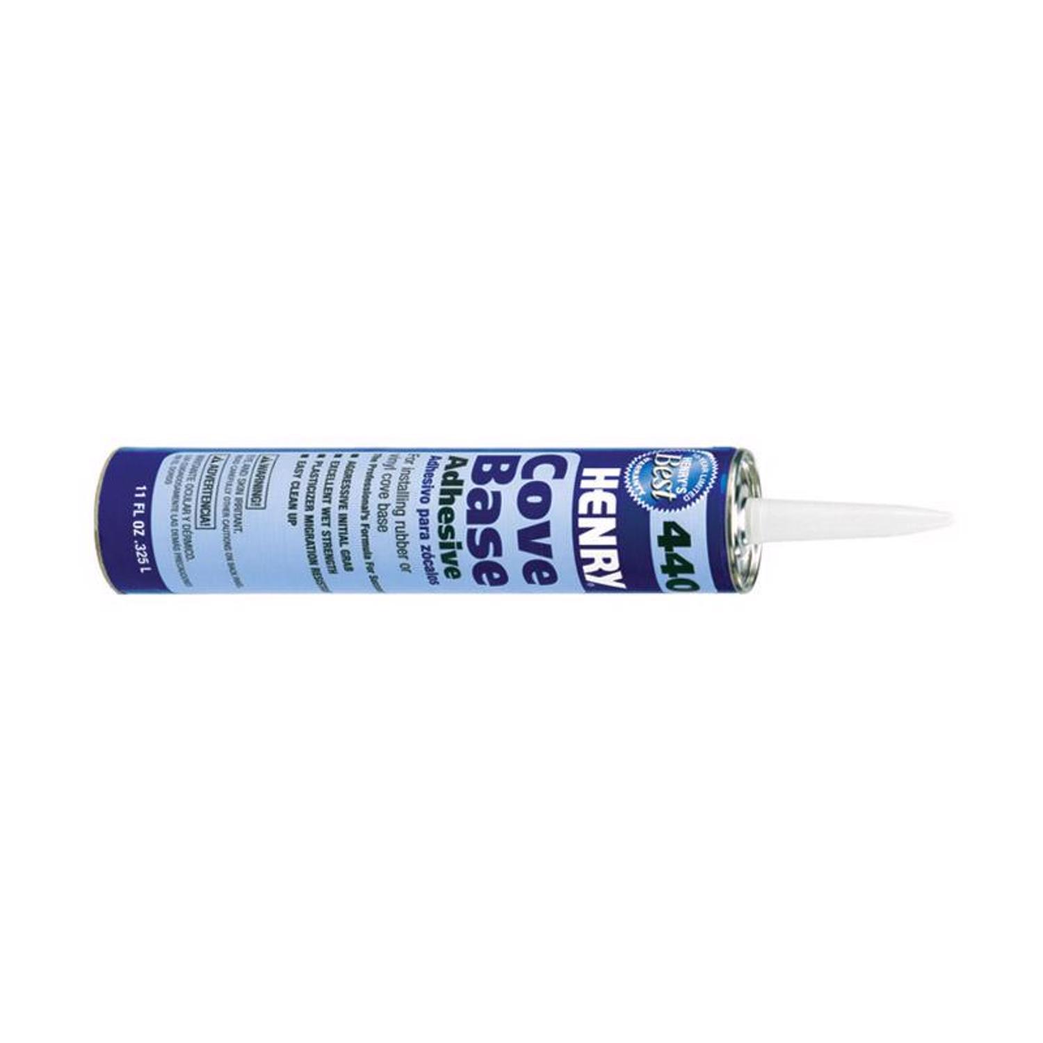 Henry 440 High Strength Beige Cove Base Adhesive 11 oz