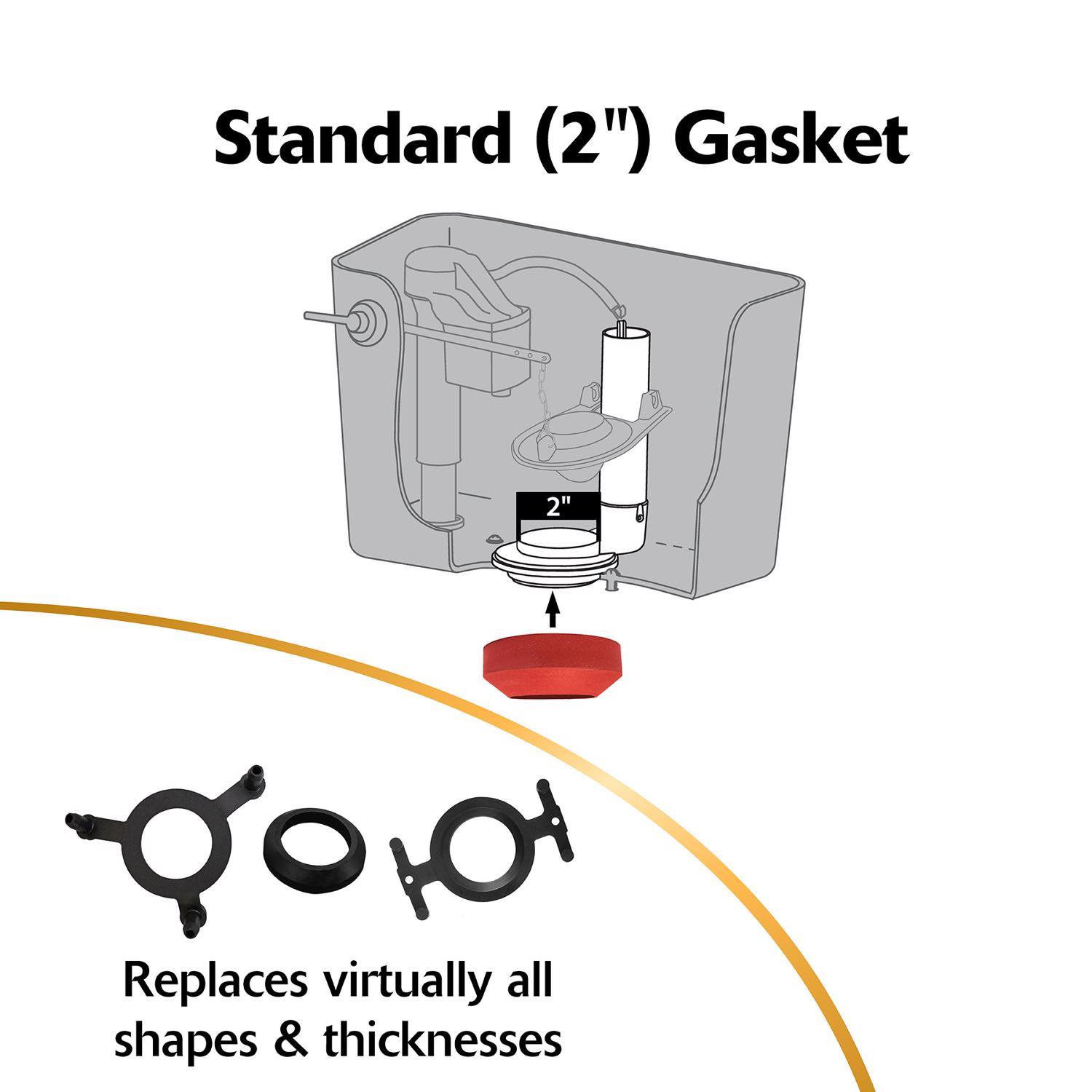 Korky Adjustable 2 in. Flush Valve Kit