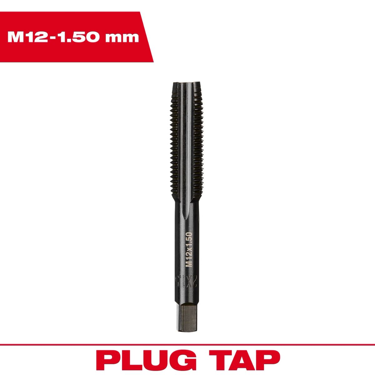Milwaukee Metric M12x1.5 mm Straight Flute Plug Tap