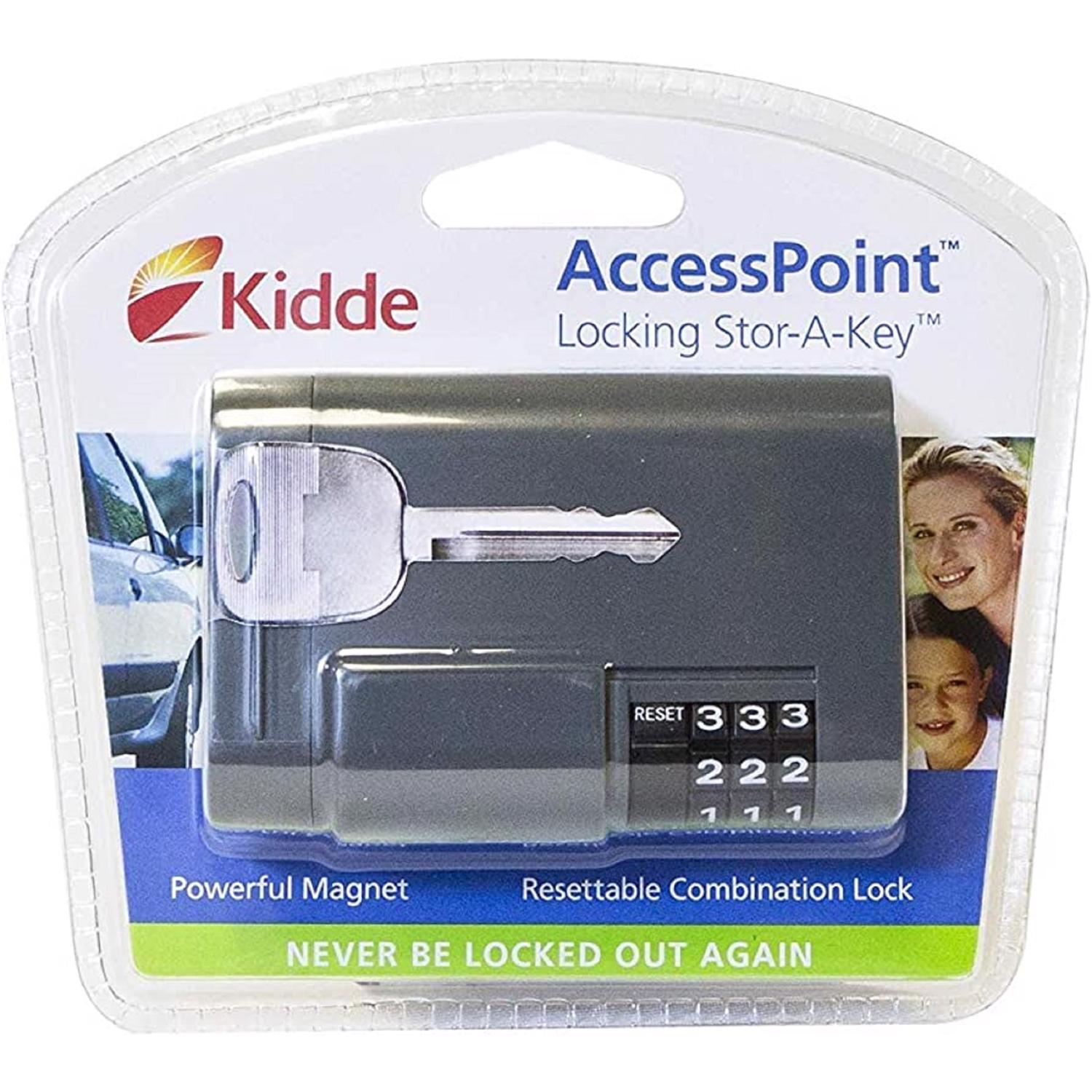 Kidde AccessPoint Black Plastic/Steel Key Storage 5 in. 2 in. 3 in.
