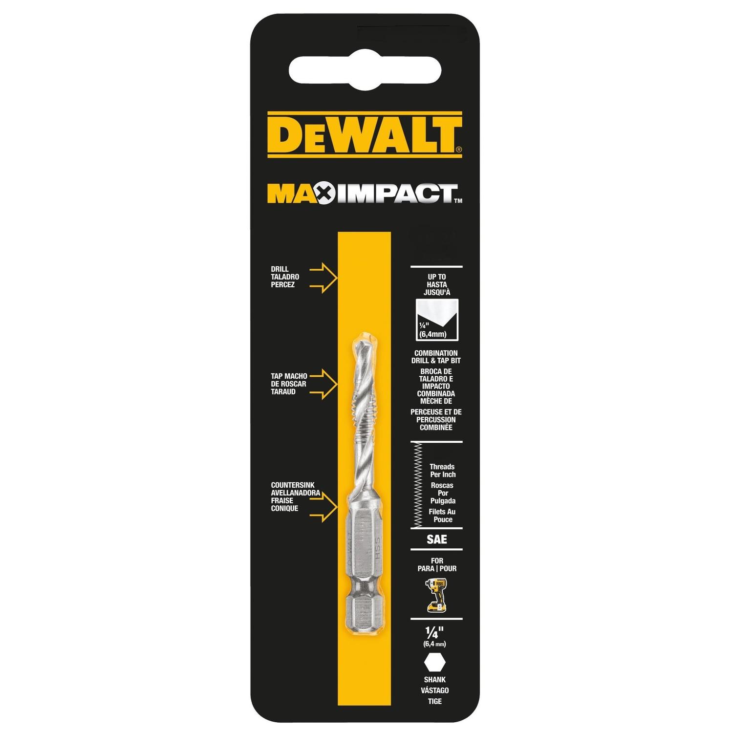 DeWalt High Speed Steel SAE Drill and Tap Bit 5/16 in. 1 each
