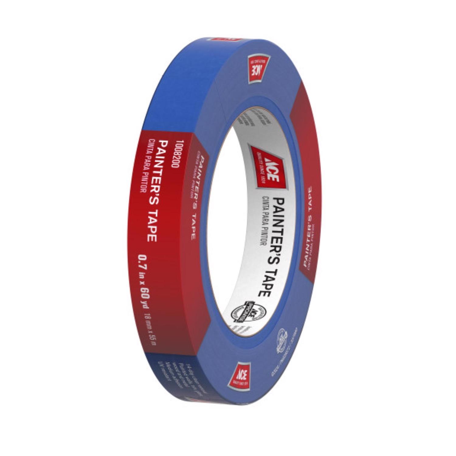 Ace Clean Release 0.7 in. W X 60 yd L Blue Medium Strength Painter's Tape 1 pk