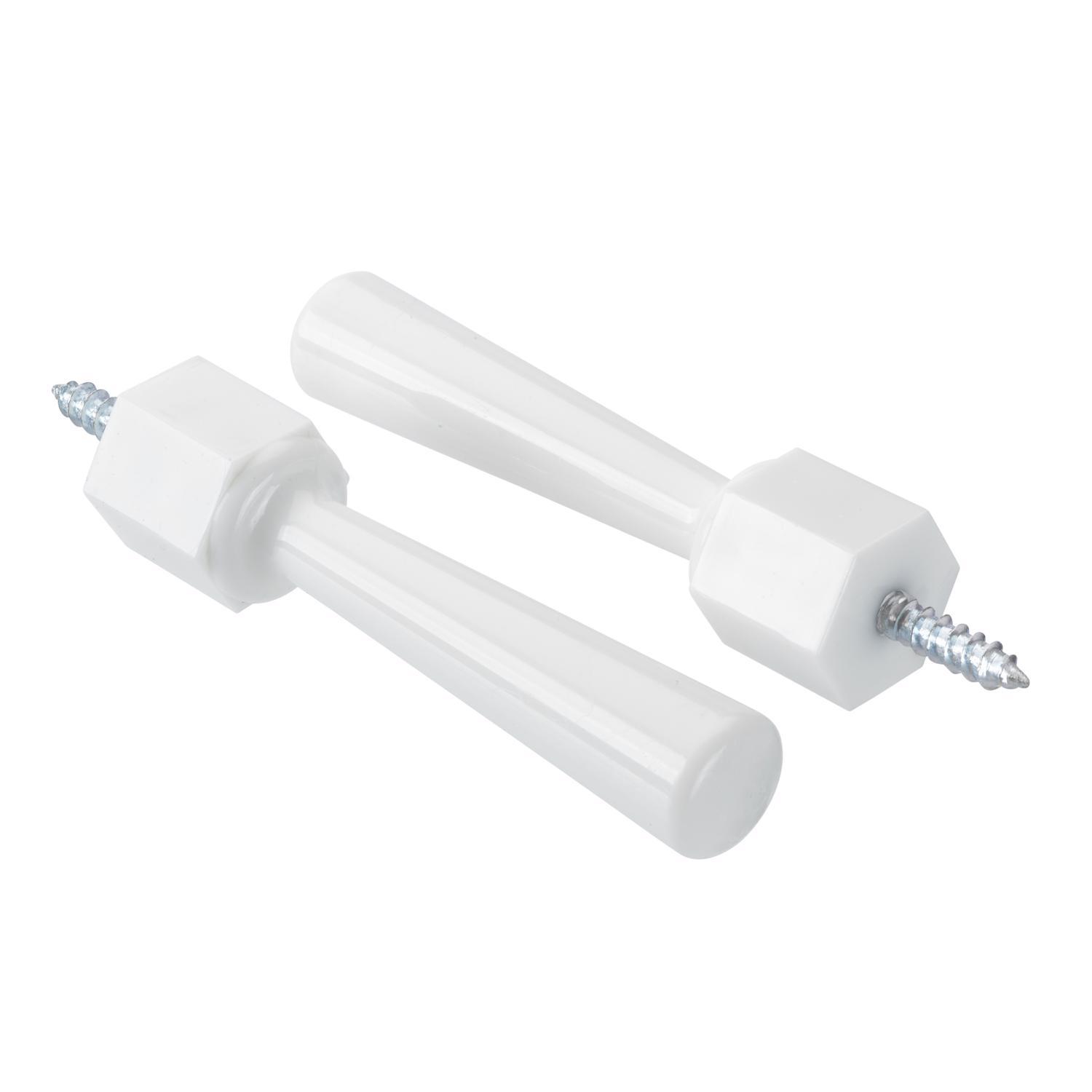 Ace 3-1/4 in. W Plastic White Flexible Door Stop Mounts to door and wall. in.