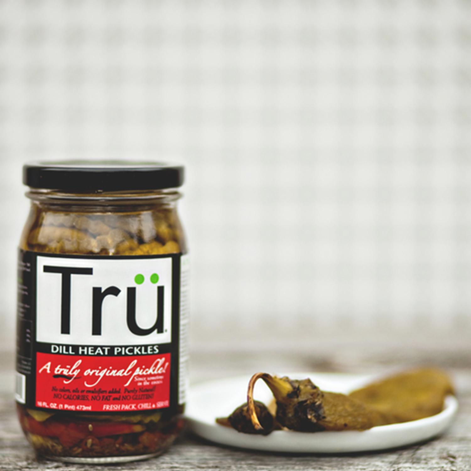 Tru Pickles Dill Heat Pickles 16 Oz Jar