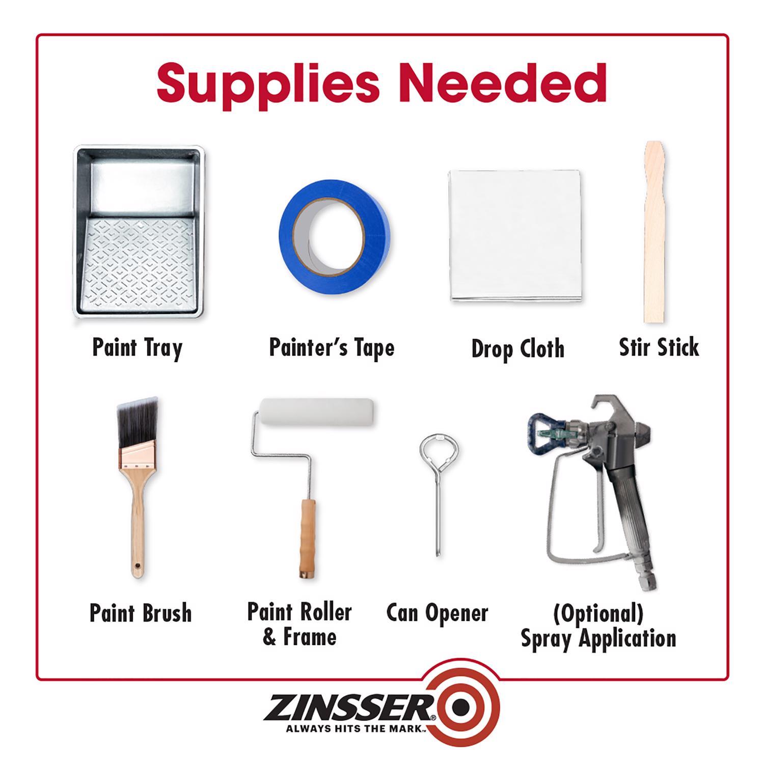 Zinsser B-I-N White Flat Shellac-Based Primer and Sealer 1 qt