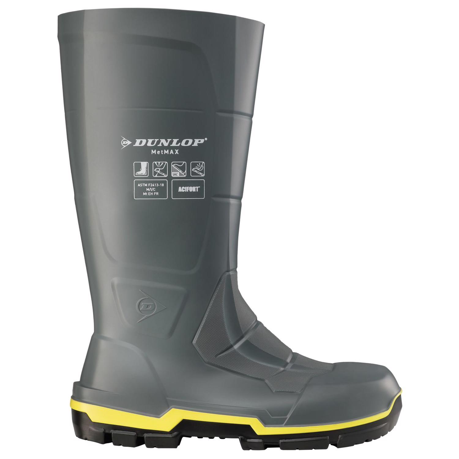 Dunlop Boots 12 US Gray 1 pair Waterproof