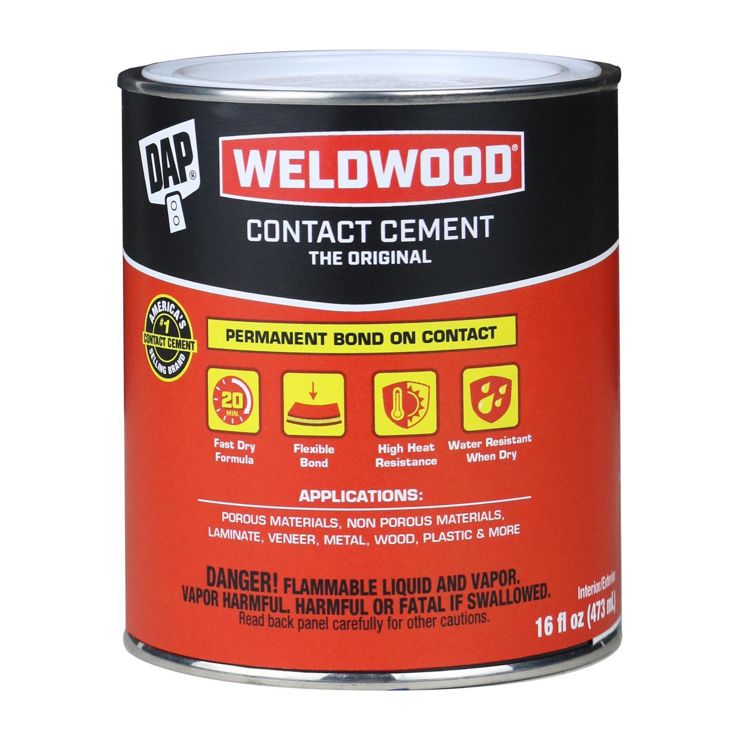 DAP Weldwood High Strength Rubber Contact Cement 1 pt