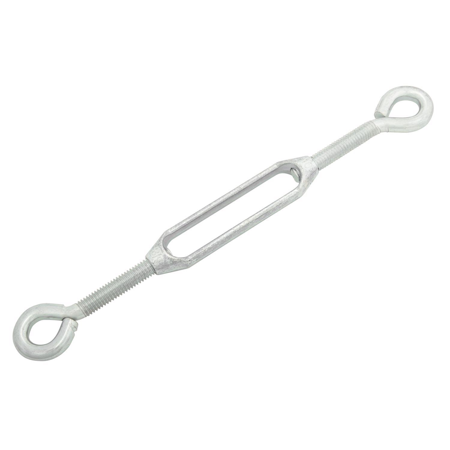 Hampton Zinc-Plated Aluminum/Steel 0.327 in. D Turnbuckle 350 lb 8 in. L